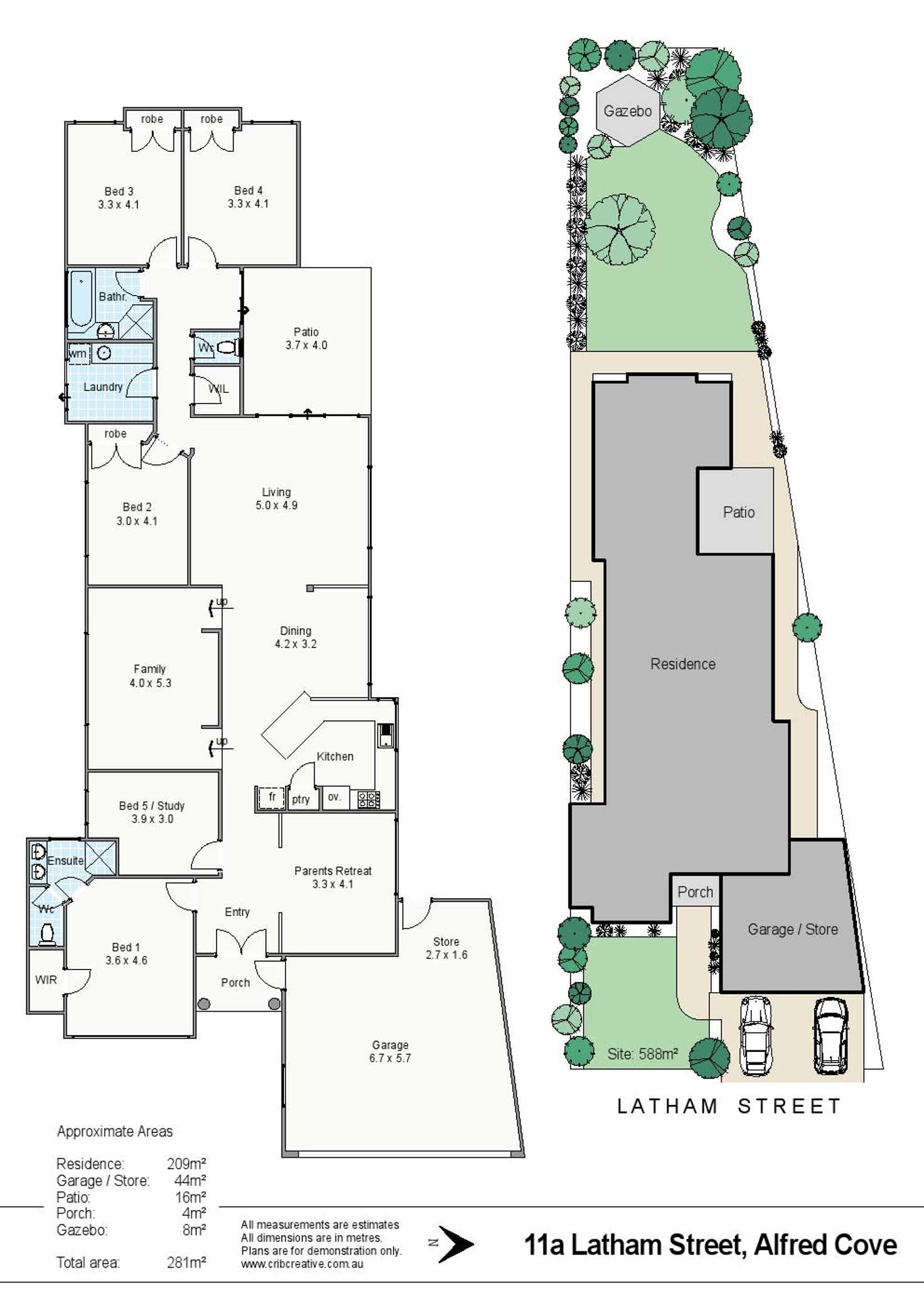 Floorplan of Homely house listing, 11A Latham Street, Alfred Cove WA 6154