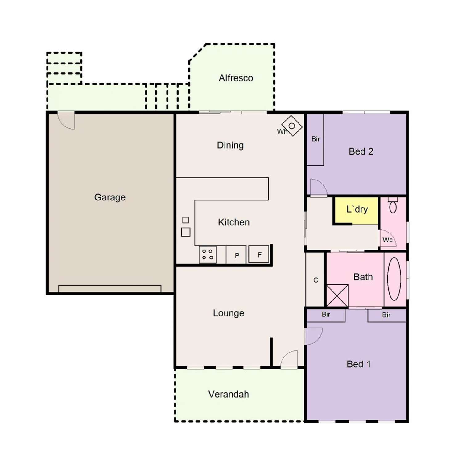 Floorplan of Homely house listing, 2/417 Peel Street North, Black Hill VIC 3350