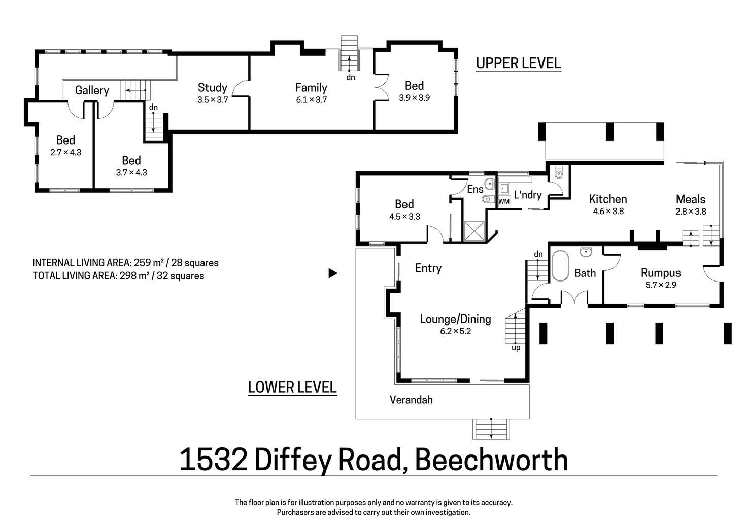 Floorplan of Homely house listing, 1532 Diffey Road, Beechworth VIC 3747