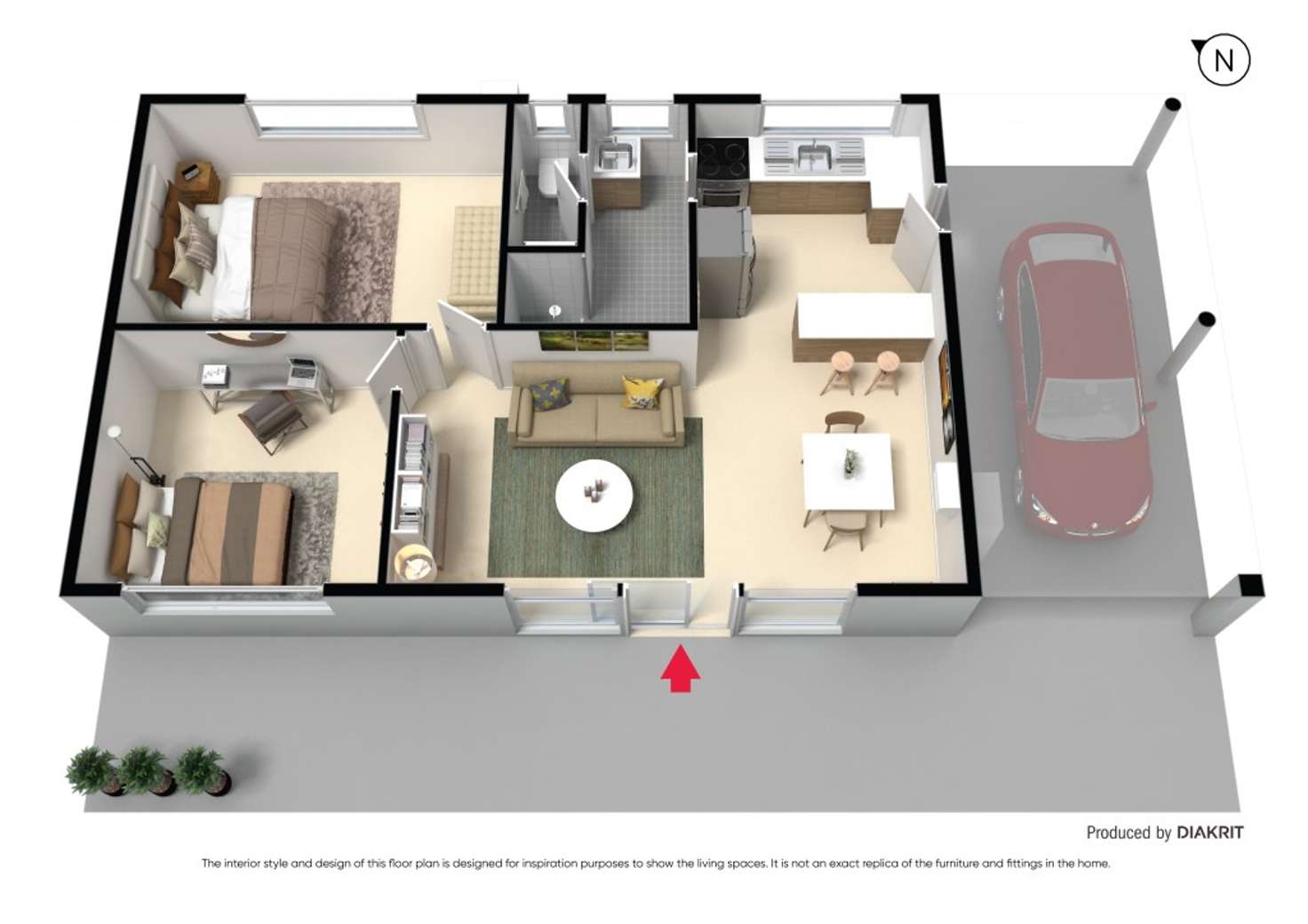 Floorplan of Homely house listing, 14 Hawaii Court, Rye VIC 3941