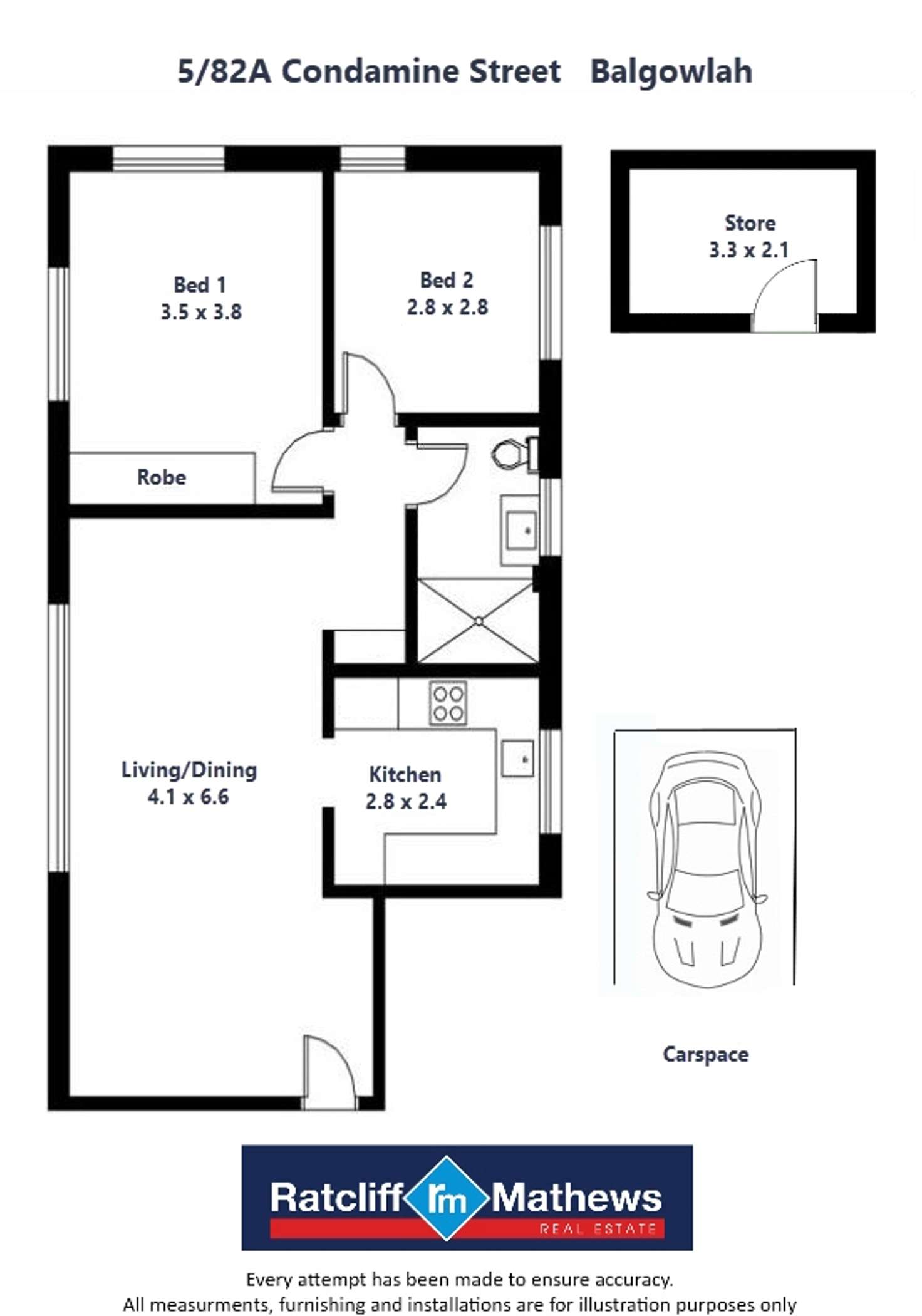 Floorplan of Homely apartment listing, 5/82A Condamine Street, Balgowlah NSW 2093