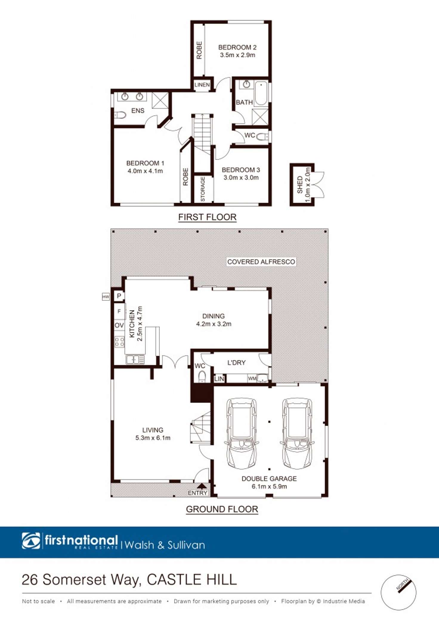 Floorplan of Homely house listing, 26 Somerset Way, Castle Hill NSW 2154
