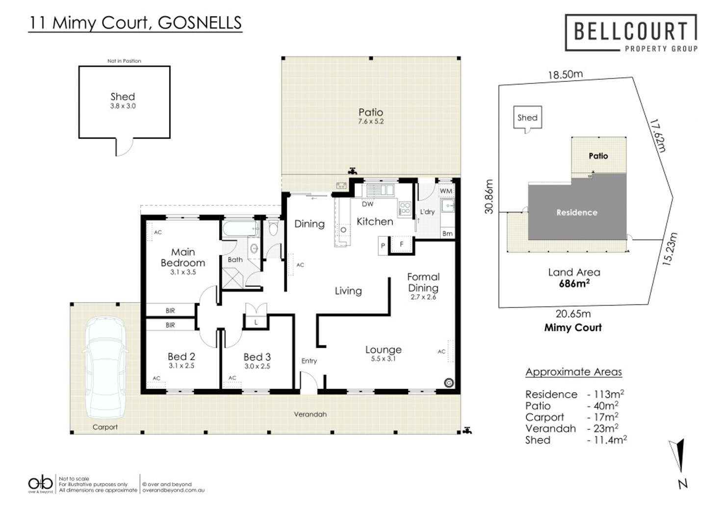 Floorplan of Homely house listing, 11 Mimy Court, Gosnells WA 6110