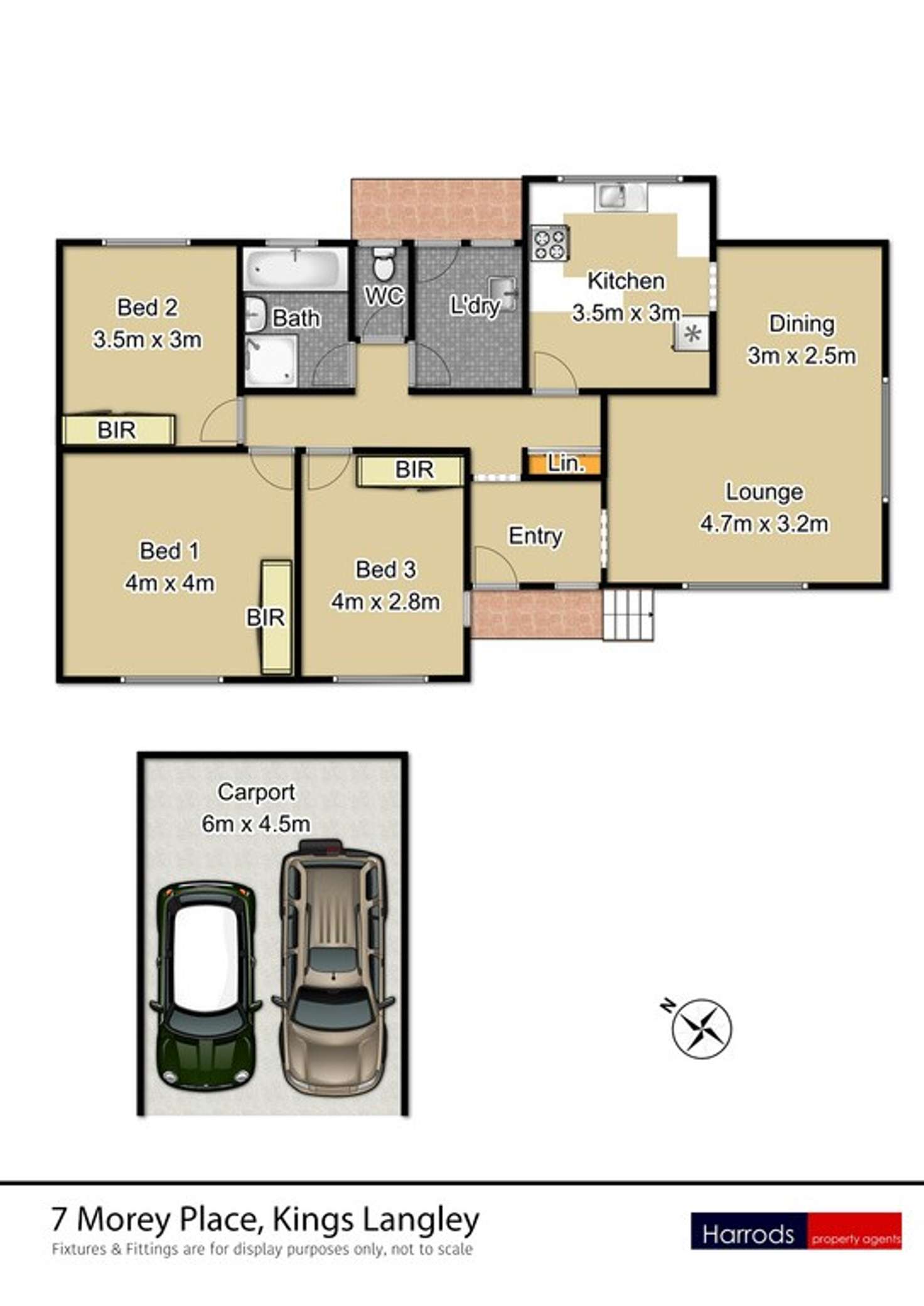 Floorplan of Homely house listing, 7 Morey Place, Kings Langley NSW 2147