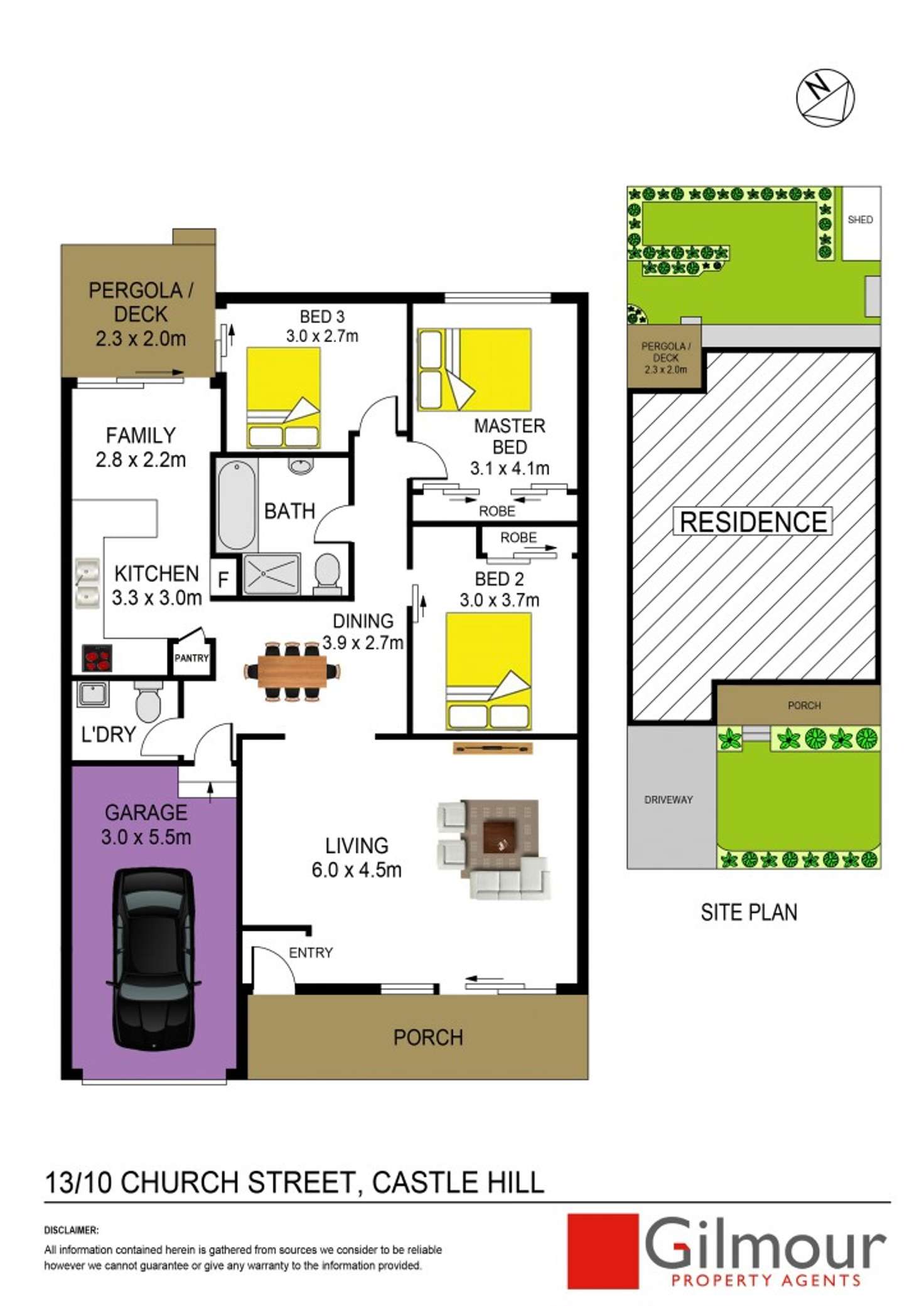 Floorplan of Homely villa listing, 13/10 Church Street, Castle Hill NSW 2154
