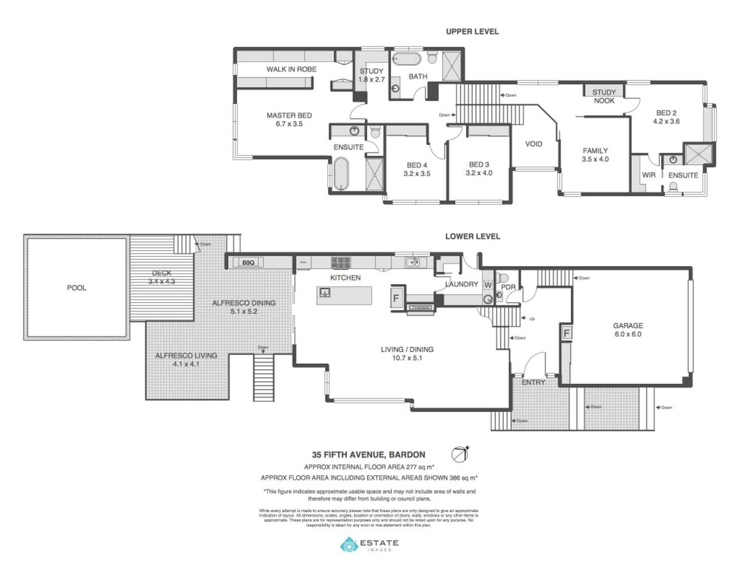 Floorplan of Homely house listing, 35 Fifth Ave, Bardon QLD 4065