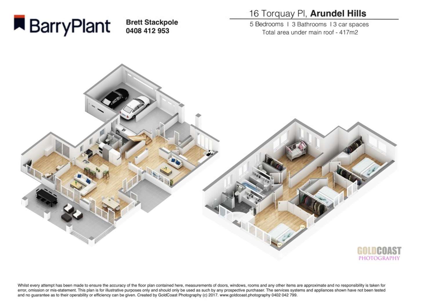 Floorplan of Homely house listing, 16 Torquay Place, Arundel QLD 4214