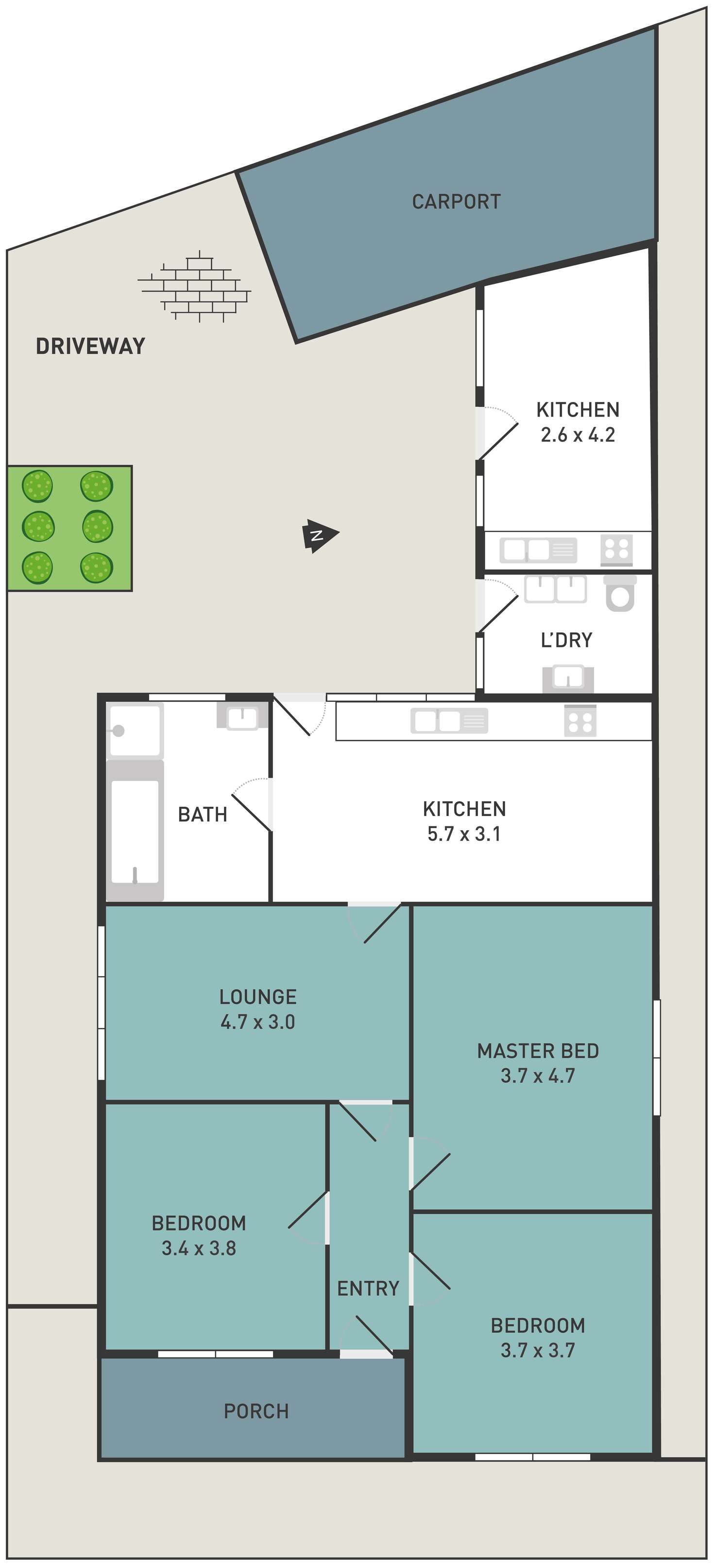 Floorplan of Homely house listing, 8 Ford Street, Footscray VIC 3011