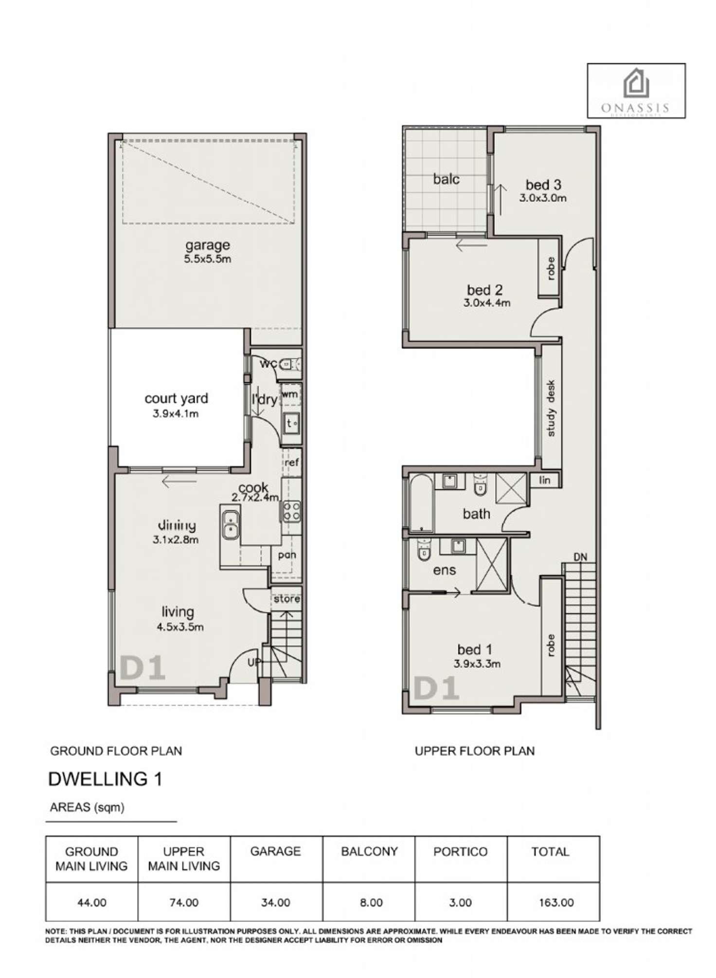 Floorplan of Homely townhouse listing, 1/8 Tandanya Avenue, Hectorville SA 5073