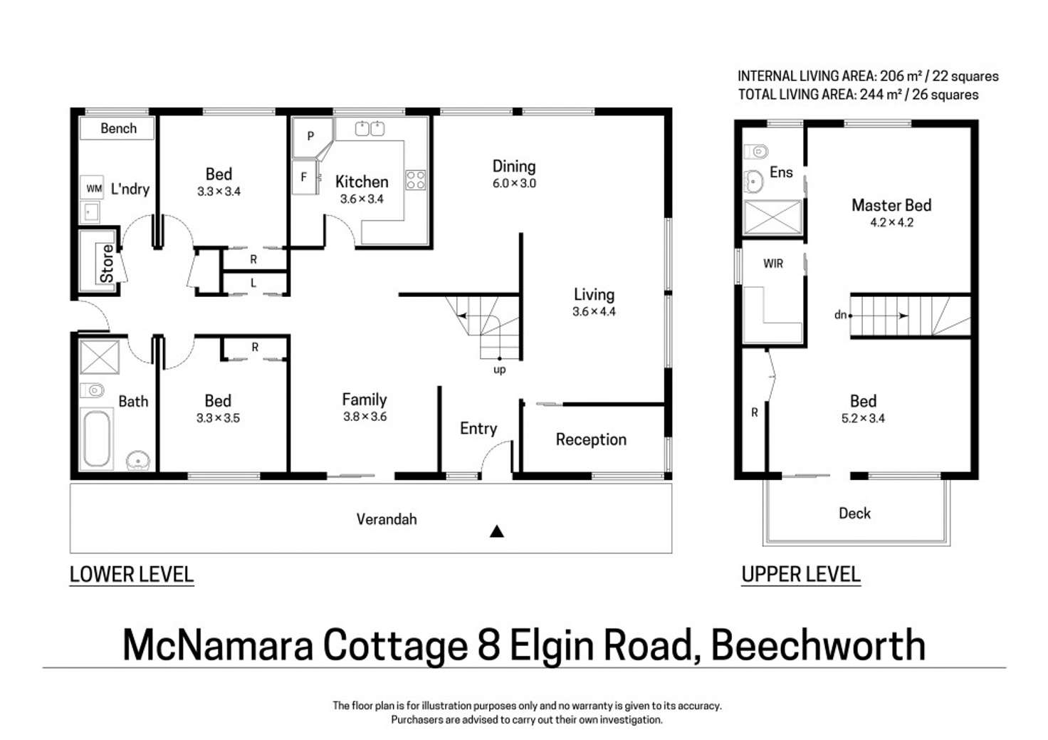 Floorplan of Homely house listing, 8 Elgin Road, Beechworth VIC 3747