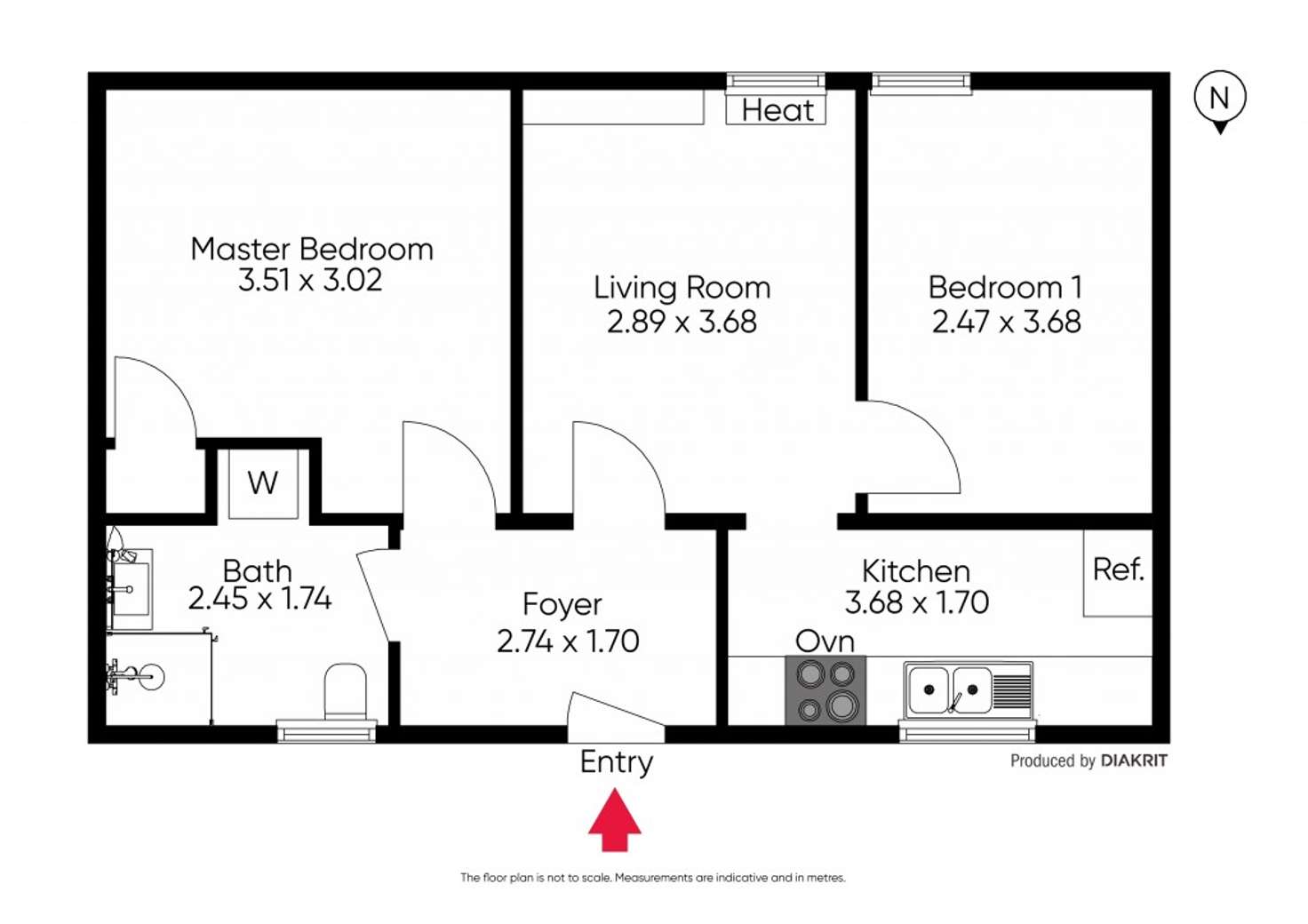 Floorplan of Homely apartment listing, 2/4 St Columbs Street, Hawthorn VIC 3122