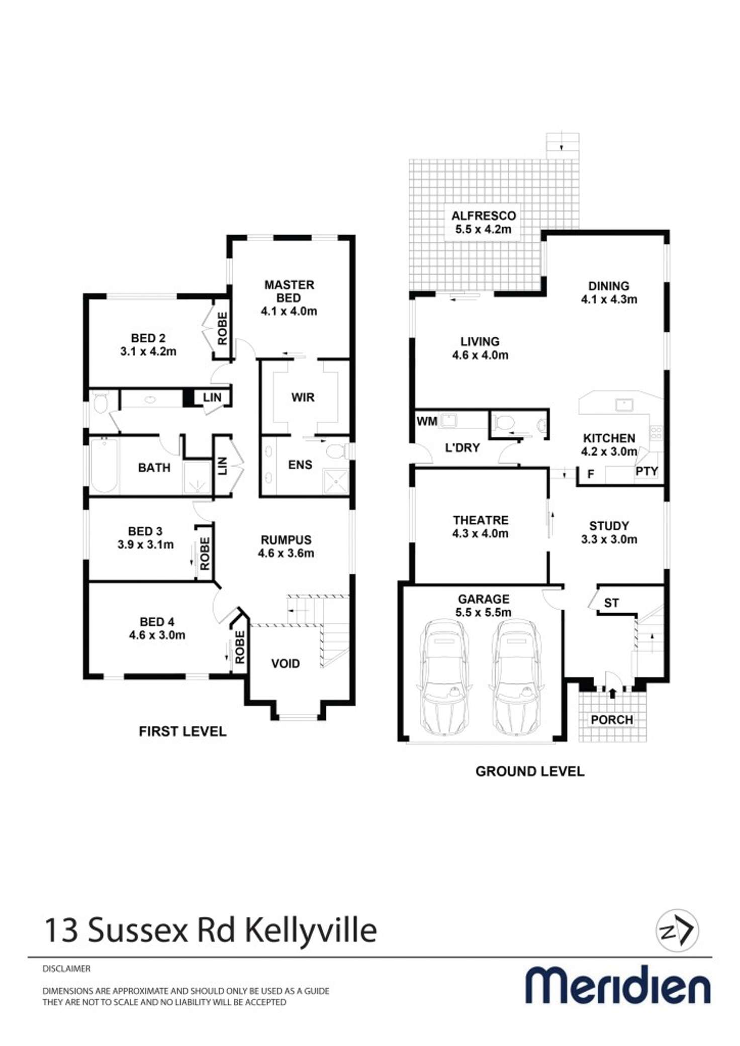 Floorplan of Homely house listing, 13 Sussex Road, Kellyville NSW 2155