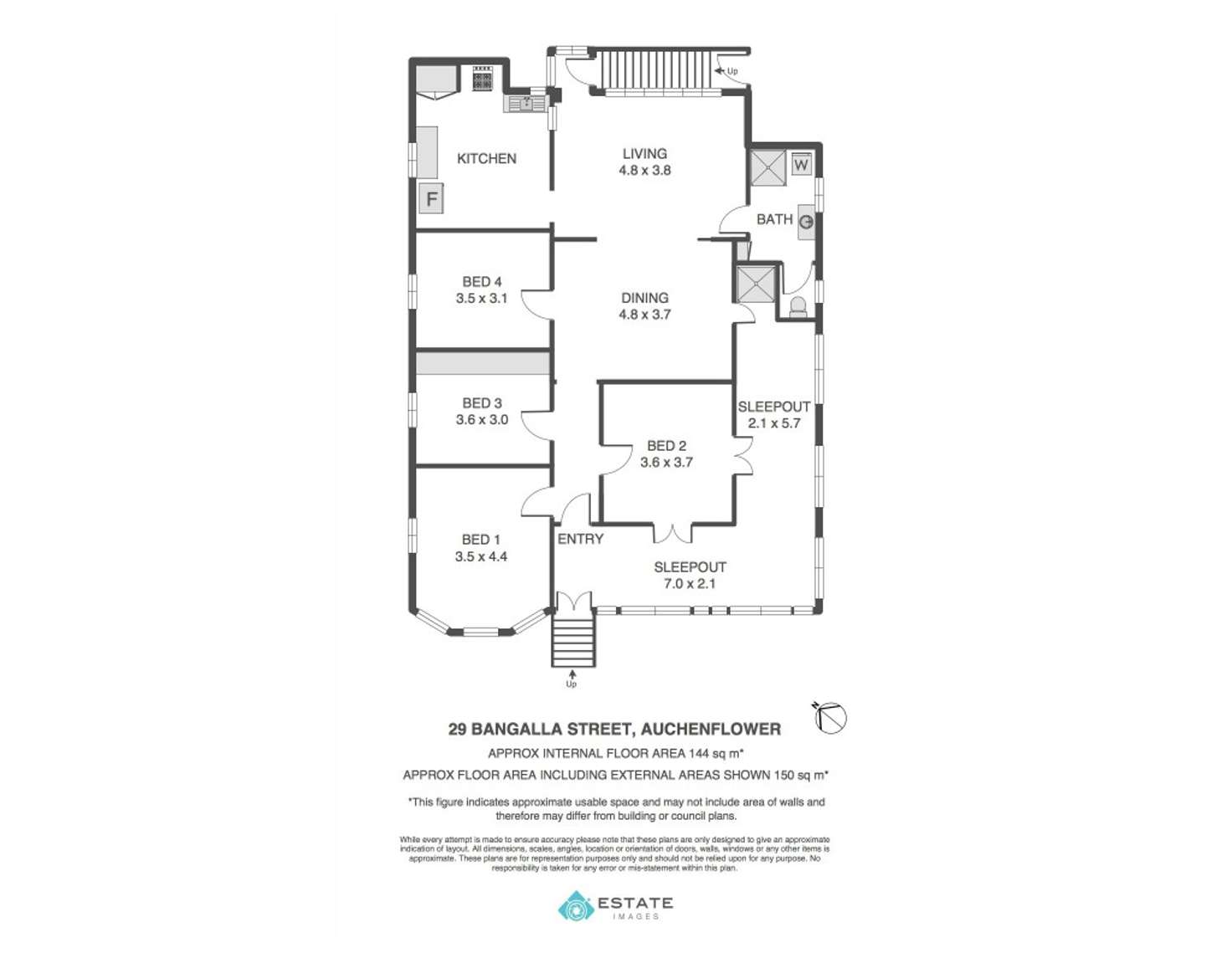 Floorplan of Homely house listing, 29 Bangalla St, Auchenflower QLD 4066