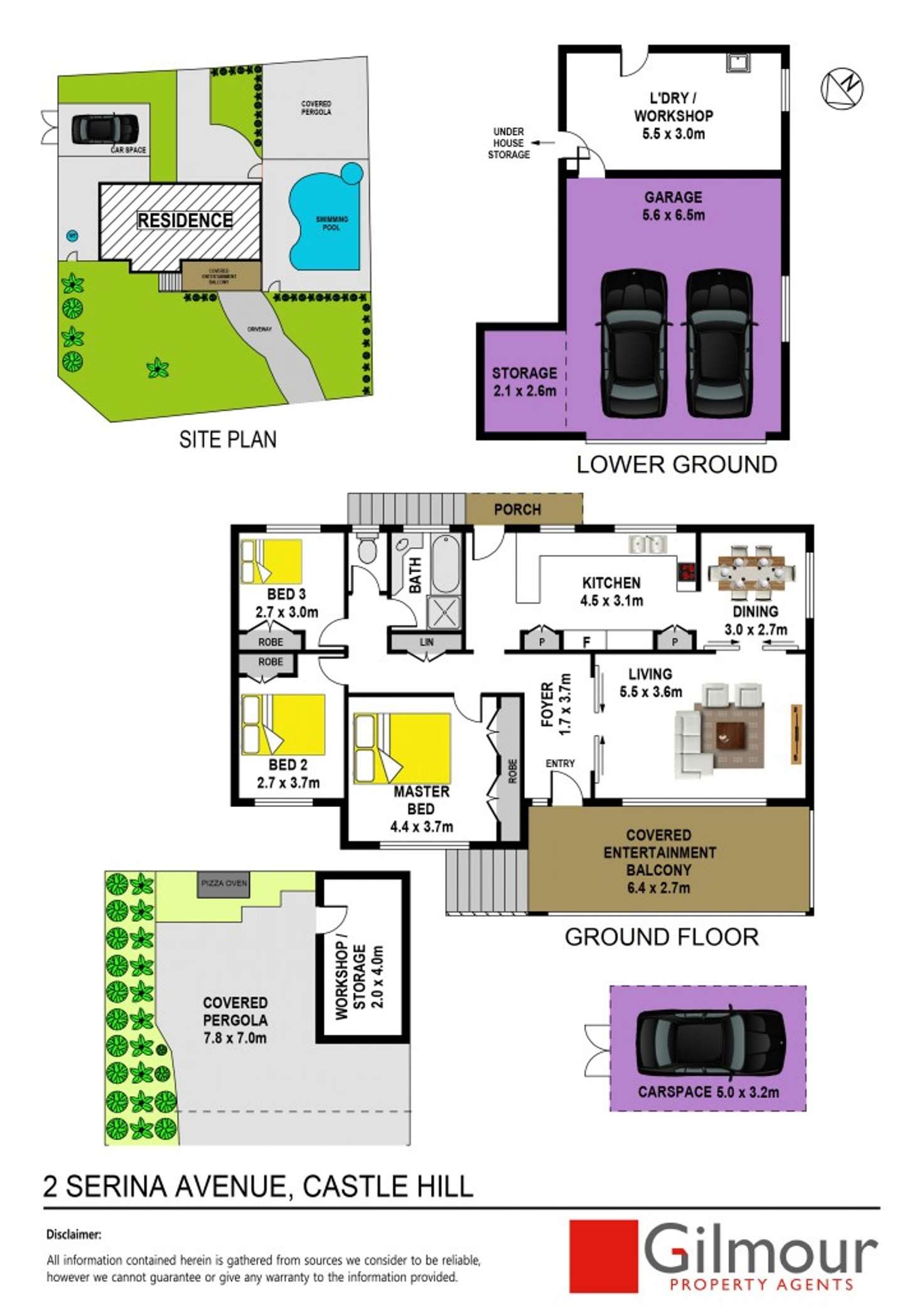 Floorplan of Homely house listing, 2 Serina Avenue, Castle Hill NSW 2154