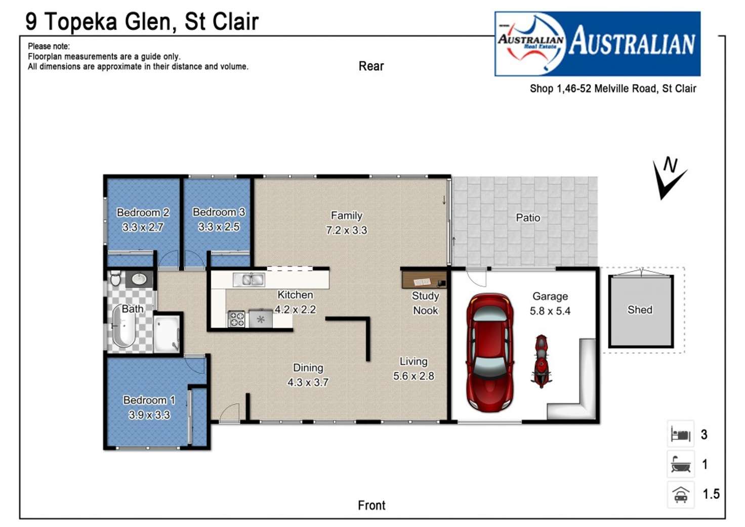 Floorplan of Homely house listing, 9 Topeka Glen, St Clair NSW 2759