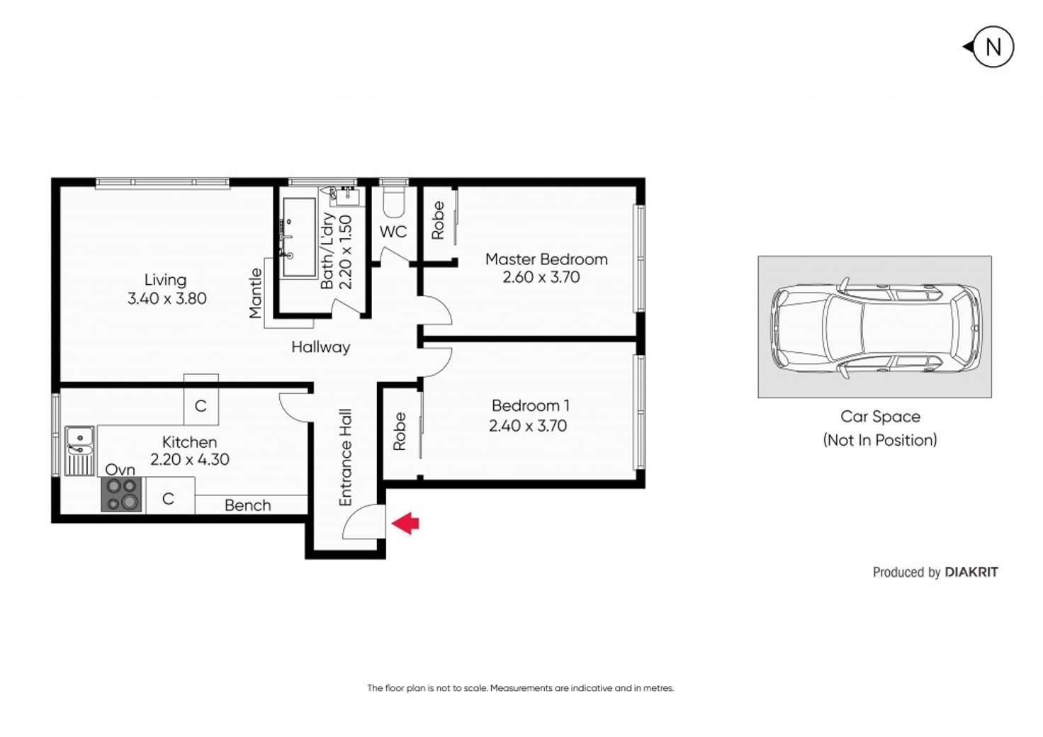 Floorplan of Homely apartment listing, 1/20 Valiant Street, Abbotsford VIC 3067