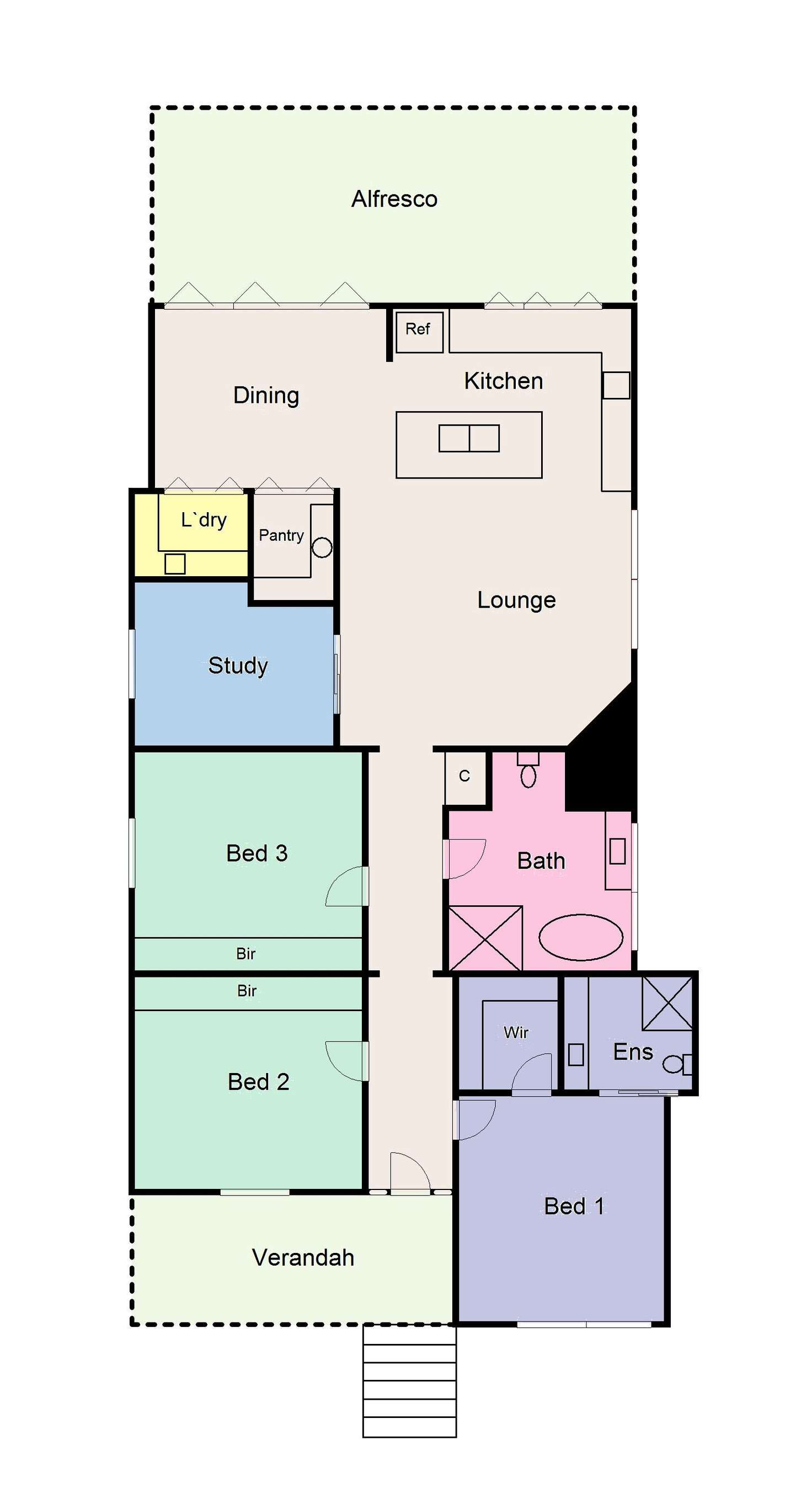 Floorplan of Homely house listing, 4 Kent Street, Ballarat Central VIC 3350