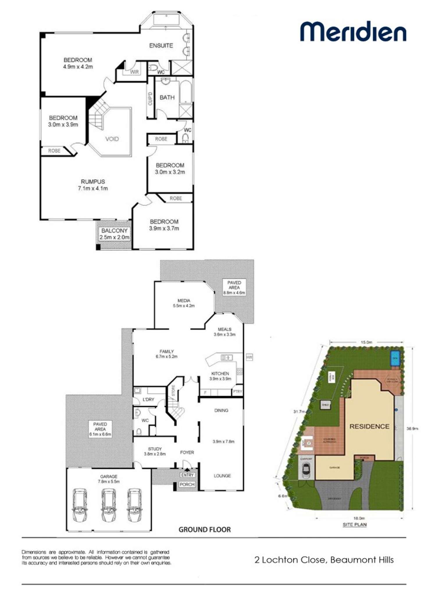 Floorplan of Homely house listing, 2 Lochton Place, Beaumont Hills NSW 2155