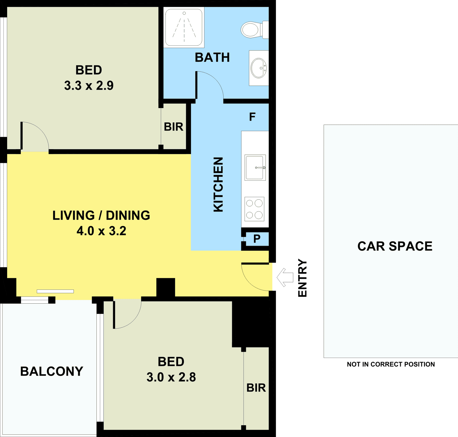 Floorplan of Homely apartment listing, 603/11 Flockhart Street, Abbotsford VIC 3067