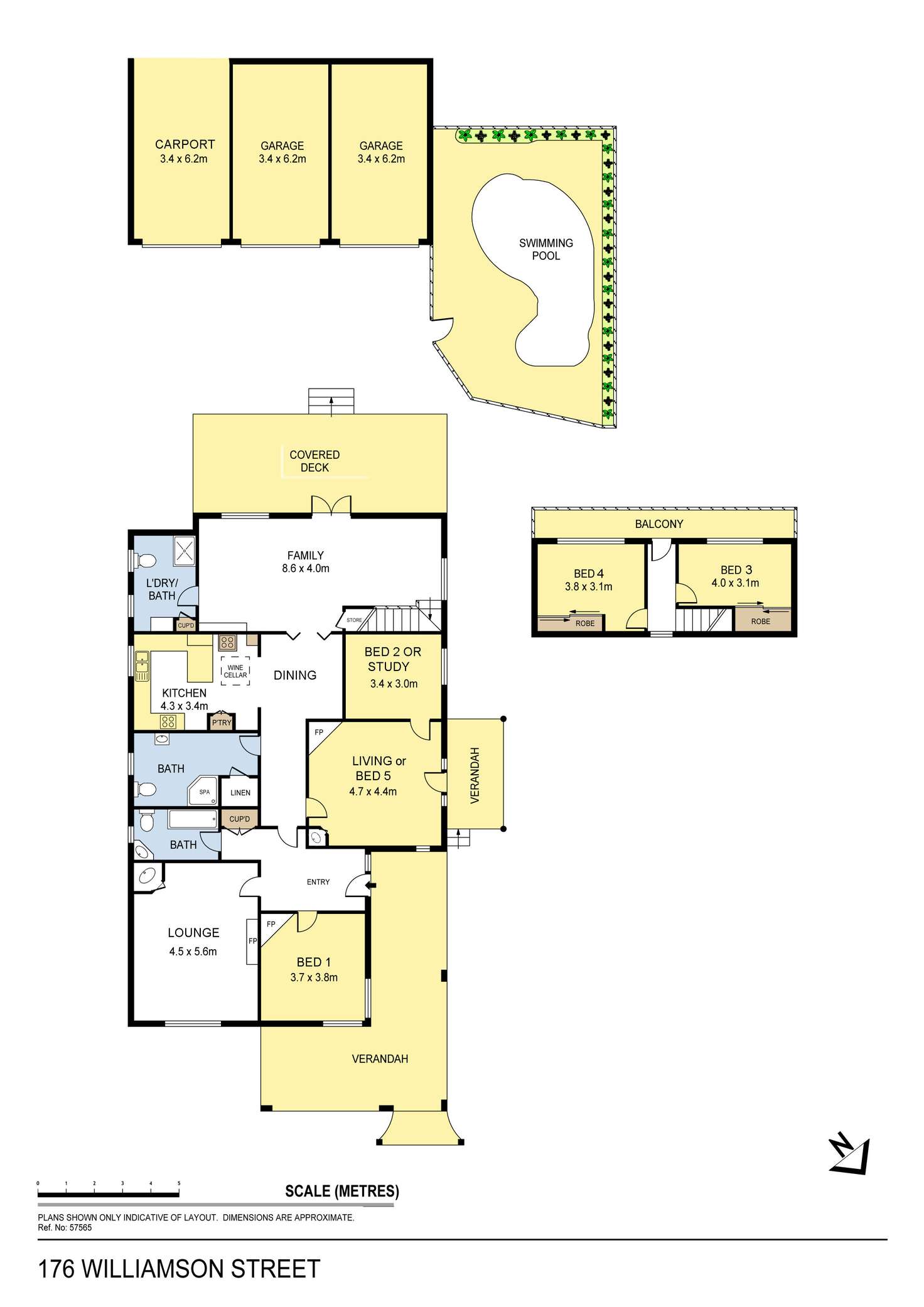 Floorplan of Homely house listing, 176 Williamson Street, Bendigo VIC 3550