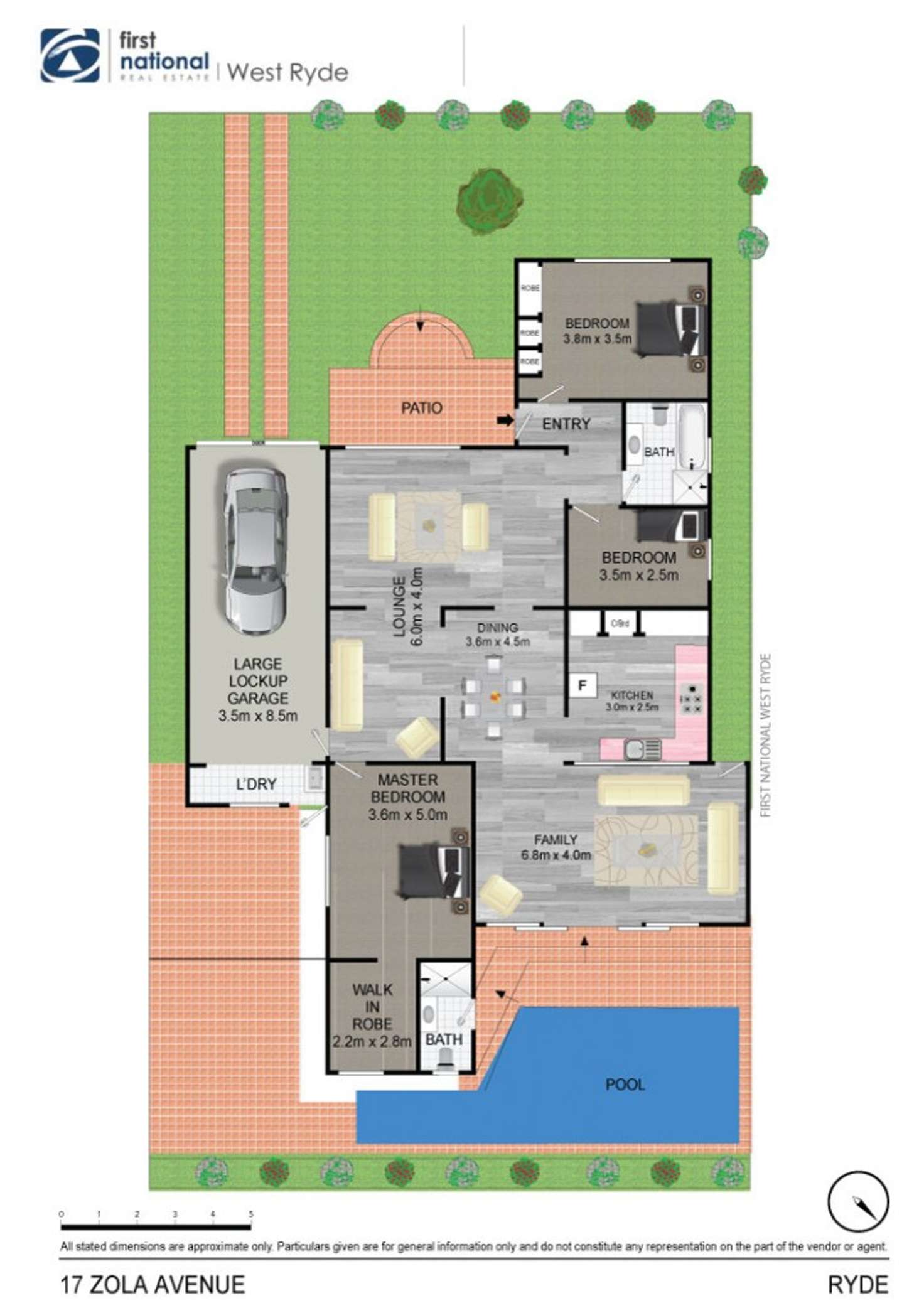 Floorplan of Homely house listing, 17 Zola Avenue, Ryde NSW 2112