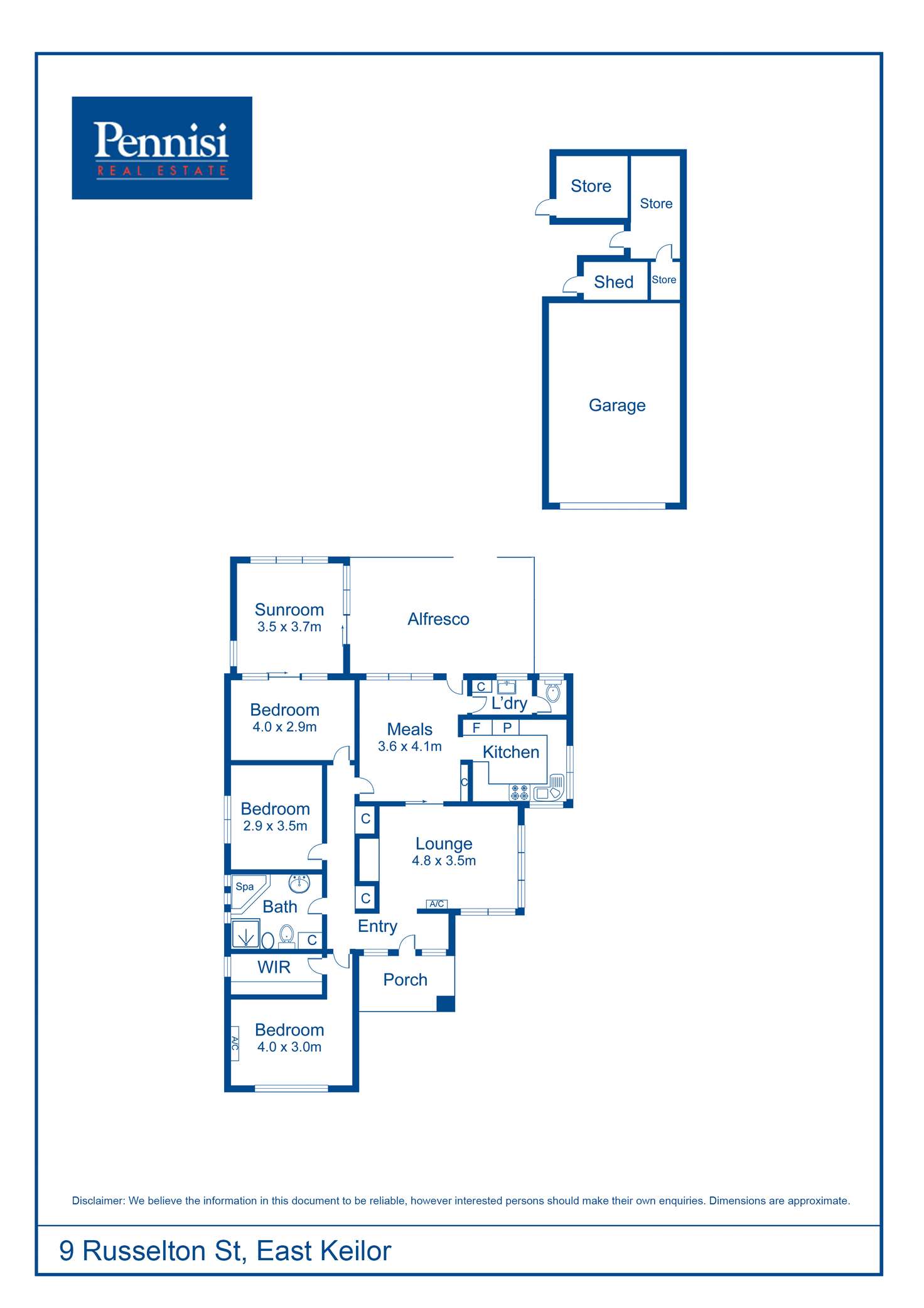 Floorplan of Homely house listing, 9 Russelton Street, Keilor Park VIC 3042