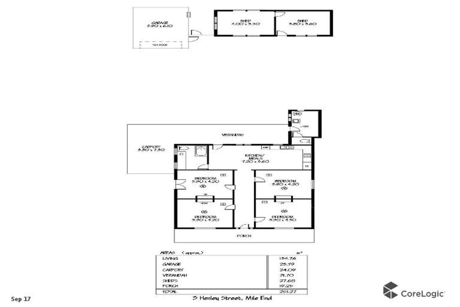 Floorplan of Homely house listing, 3 Henley Street, Mile End SA 5031