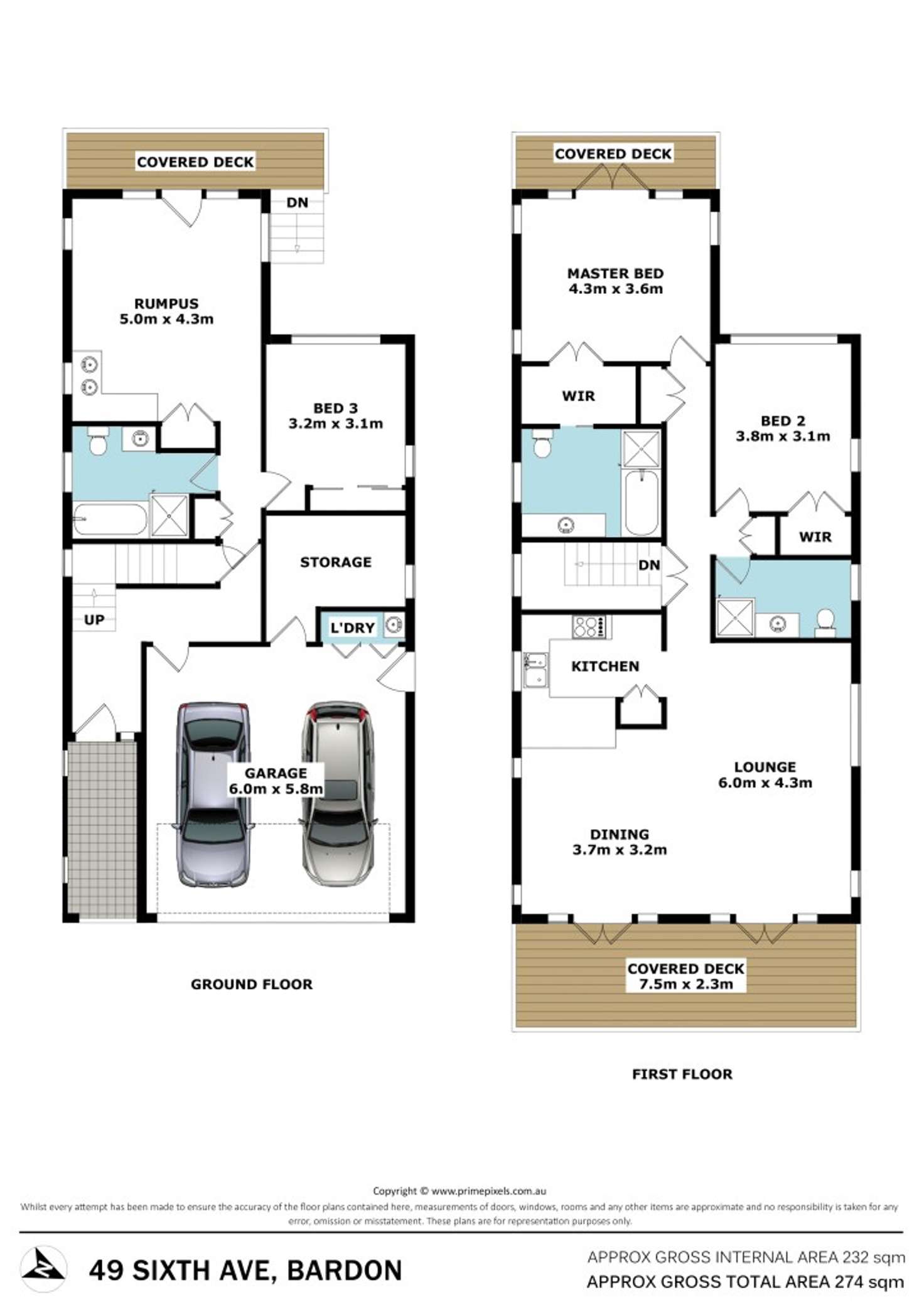 Floorplan of Homely house listing, 49 Sixth Avenue, Bardon QLD 4065