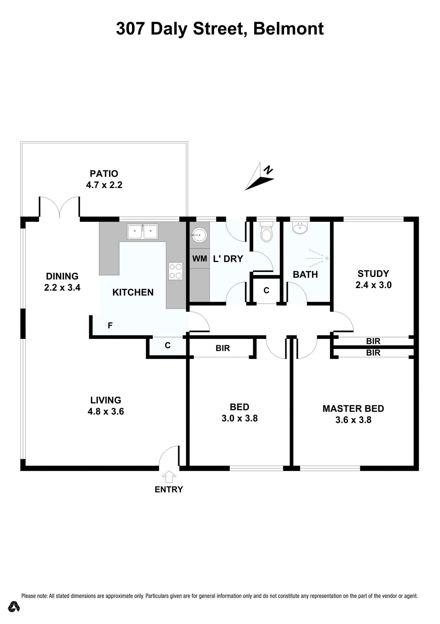 Floorplan of Homely house listing, 307 Daly Street, Belmont WA 6104