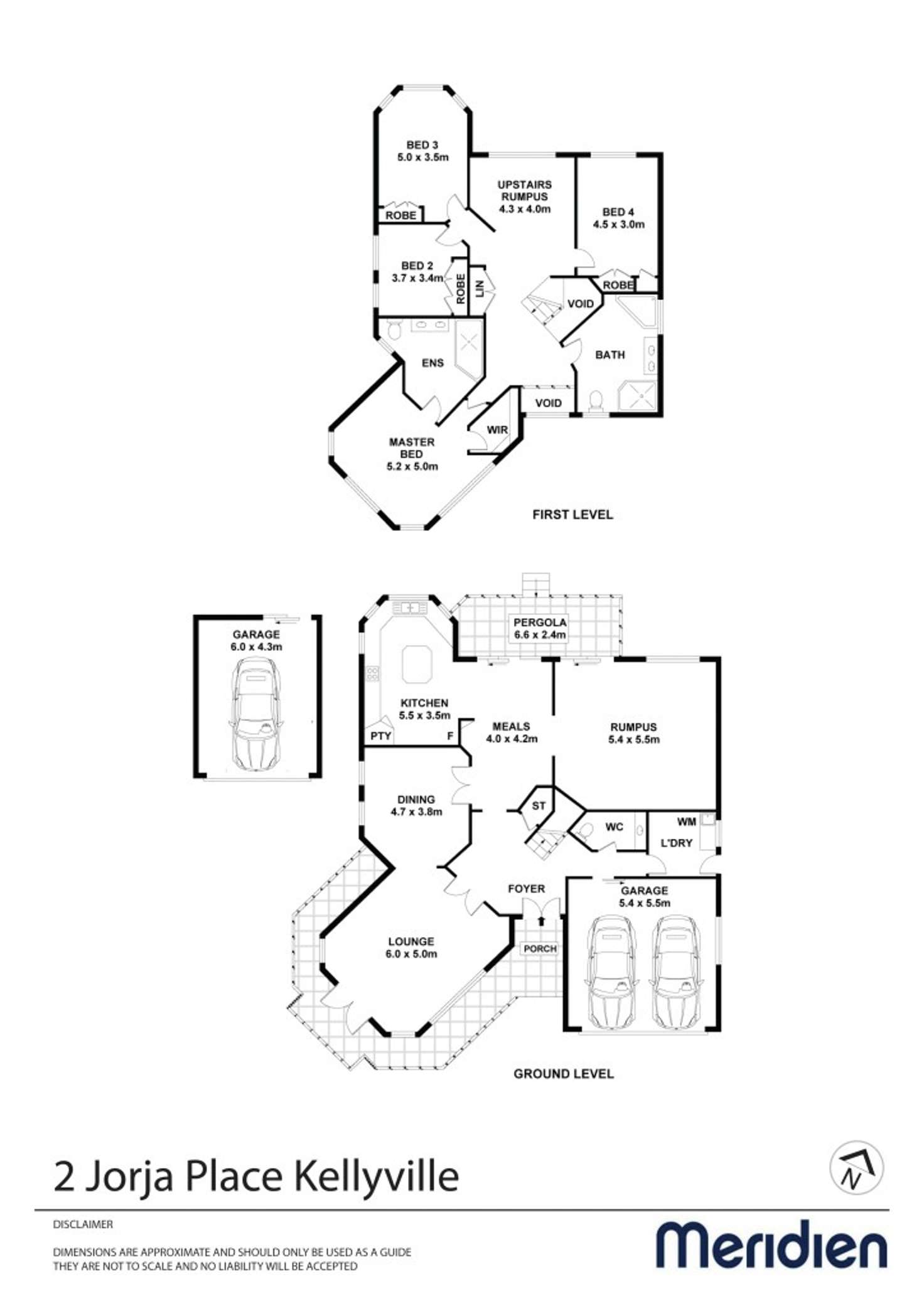 Floorplan of Homely house listing, 2 Jorja Place, Kellyville NSW 2155
