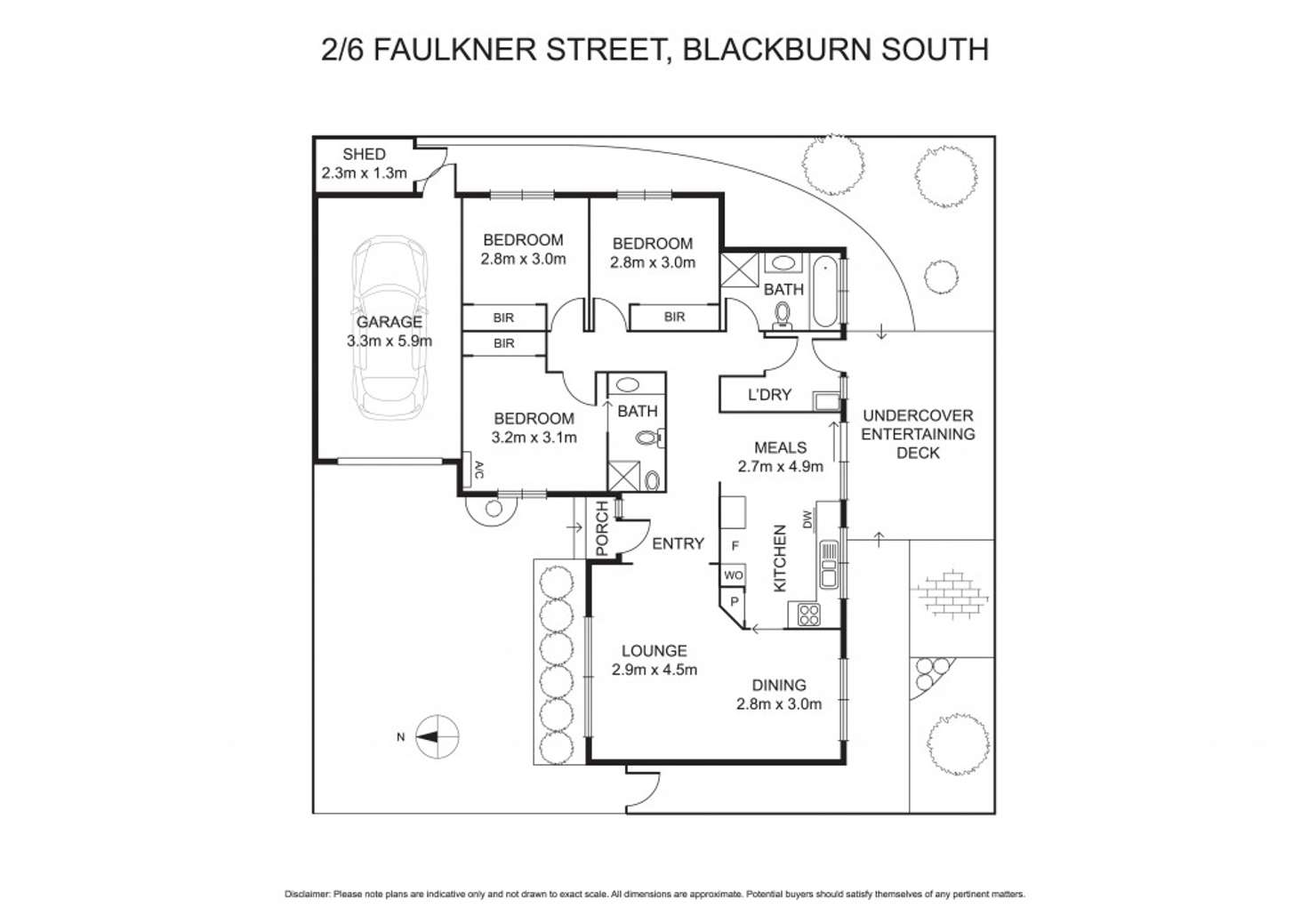 Floorplan of Homely unit listing, 2/6 Faulkner Street, Blackburn South VIC 3130