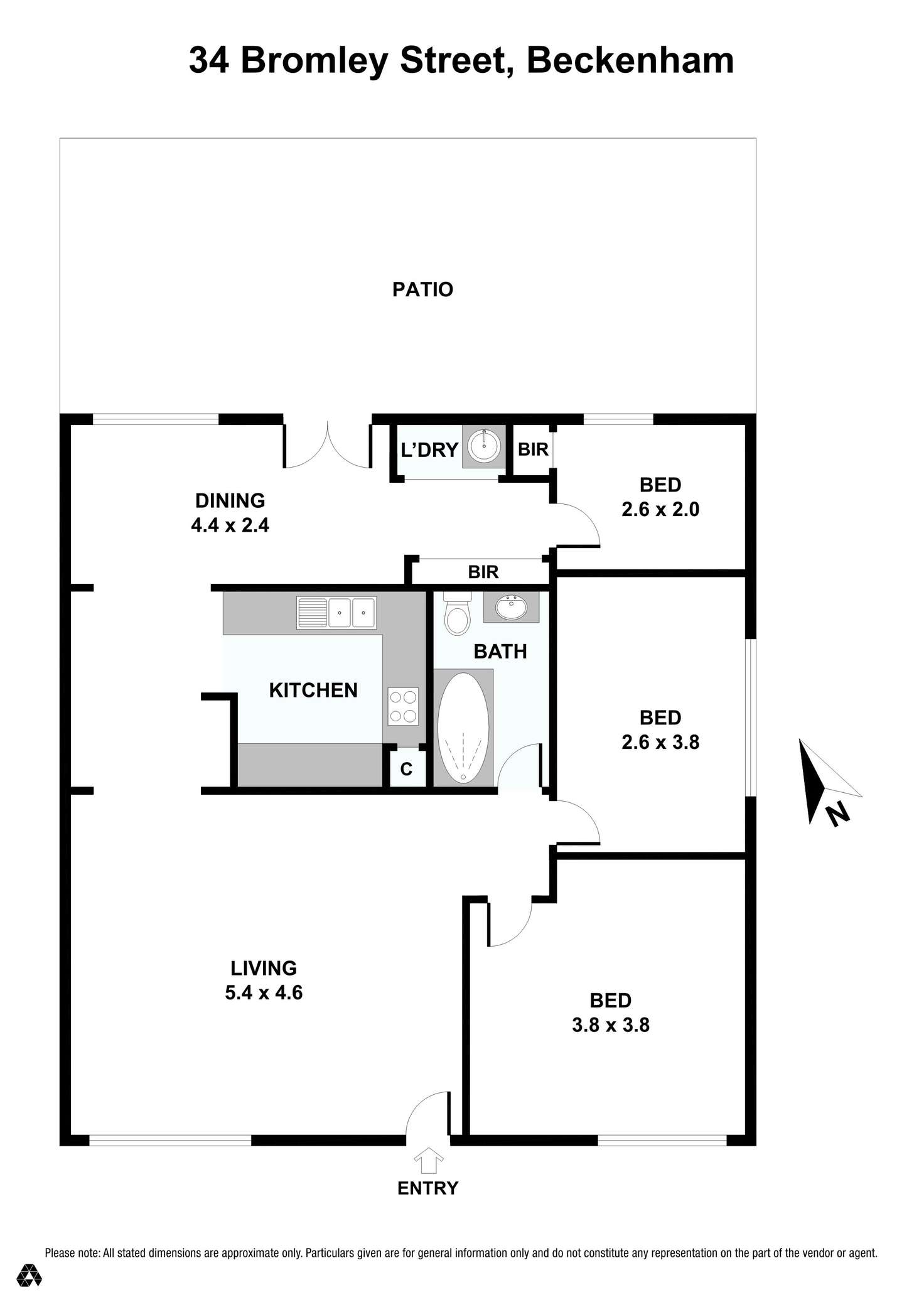 Floorplan of Homely house listing, 34 Bromley Street, Beckenham WA 6107