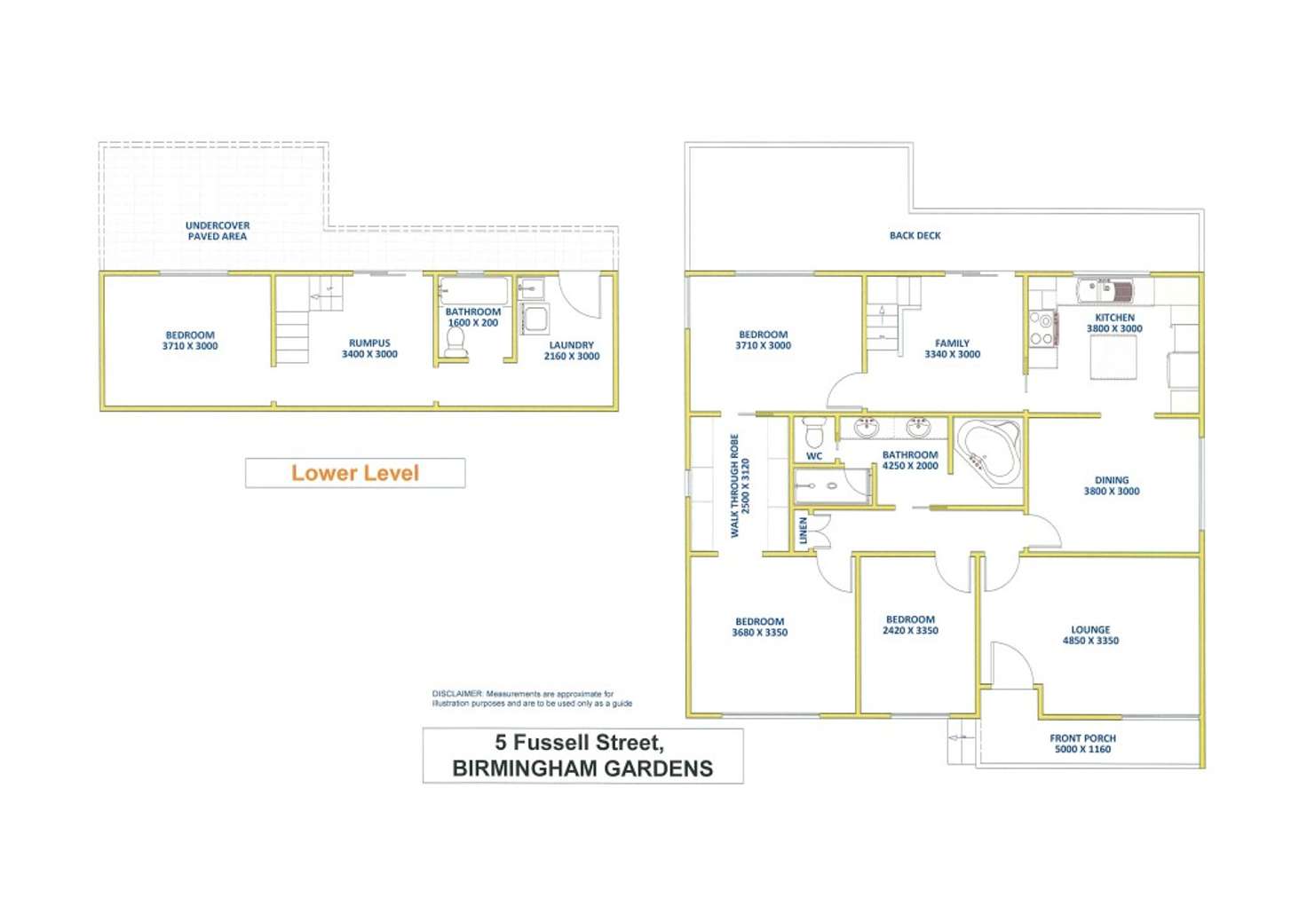 Floorplan of Homely house listing, 5 Fussell Street, Birmingham Gardens NSW 2287