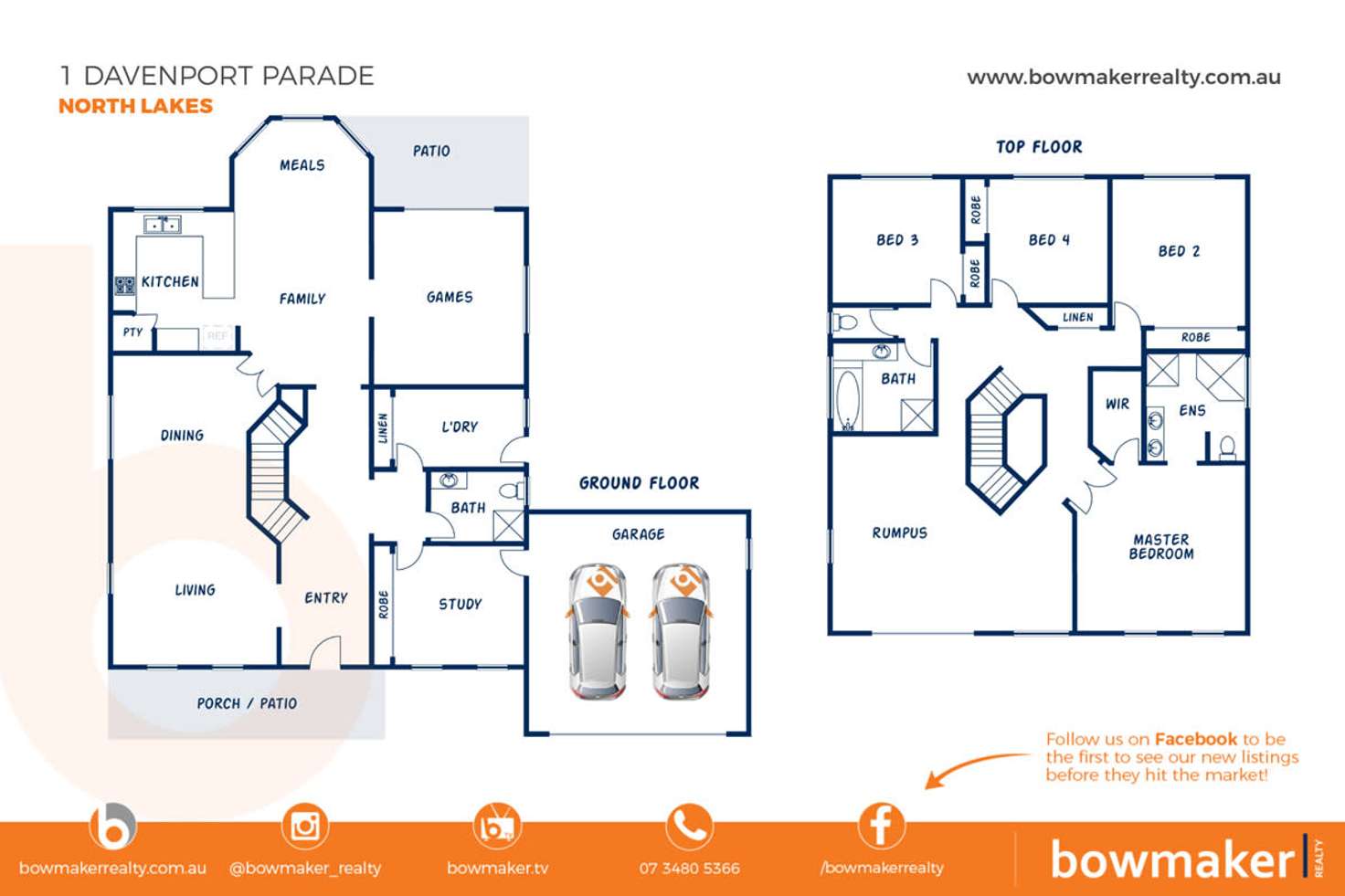 Floorplan of Homely house listing, 1 Davenport Parade, North Lakes QLD 4509