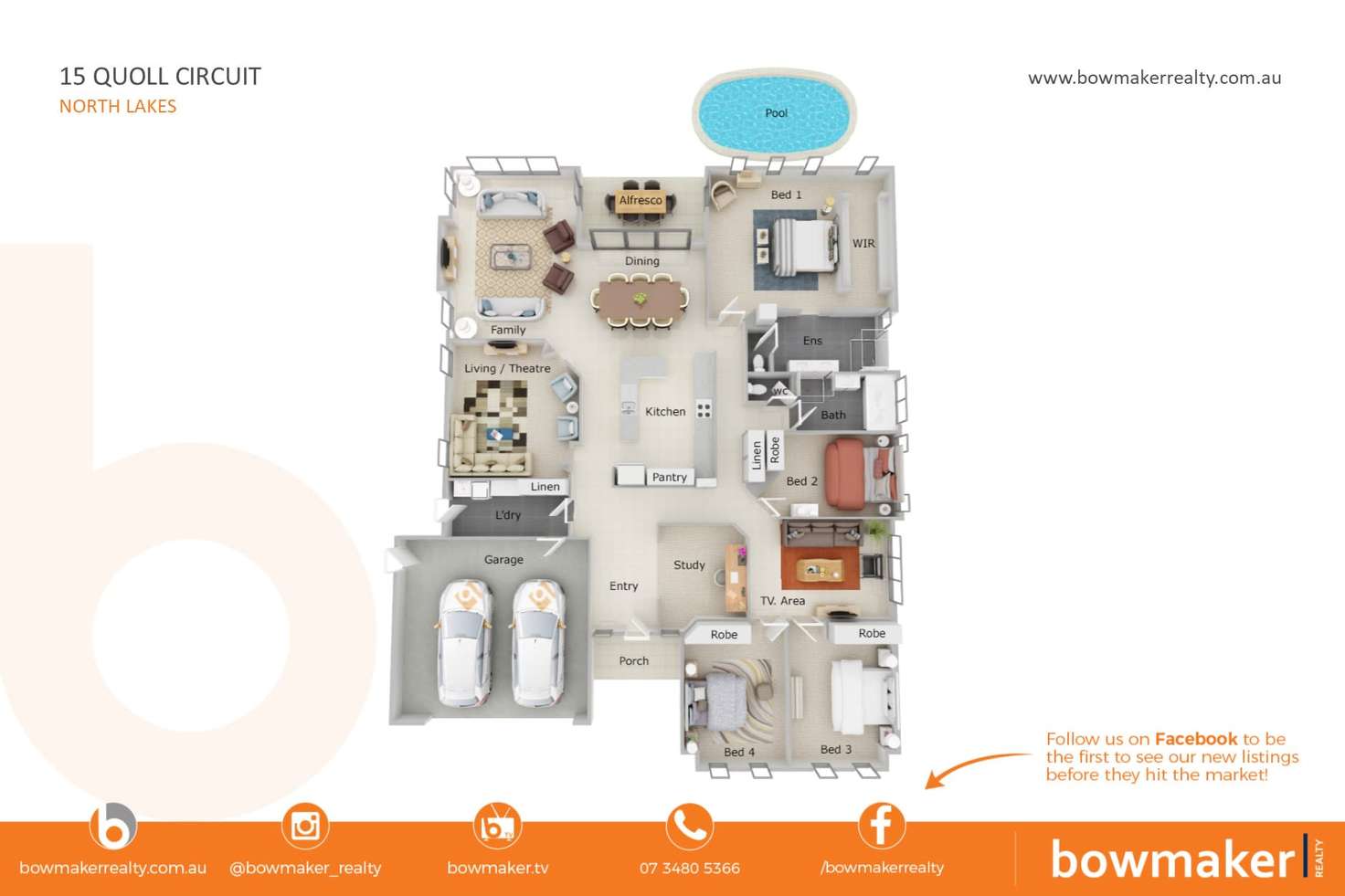 Floorplan of Homely house listing, 15 Quoll Circuit, North Lakes QLD 4509