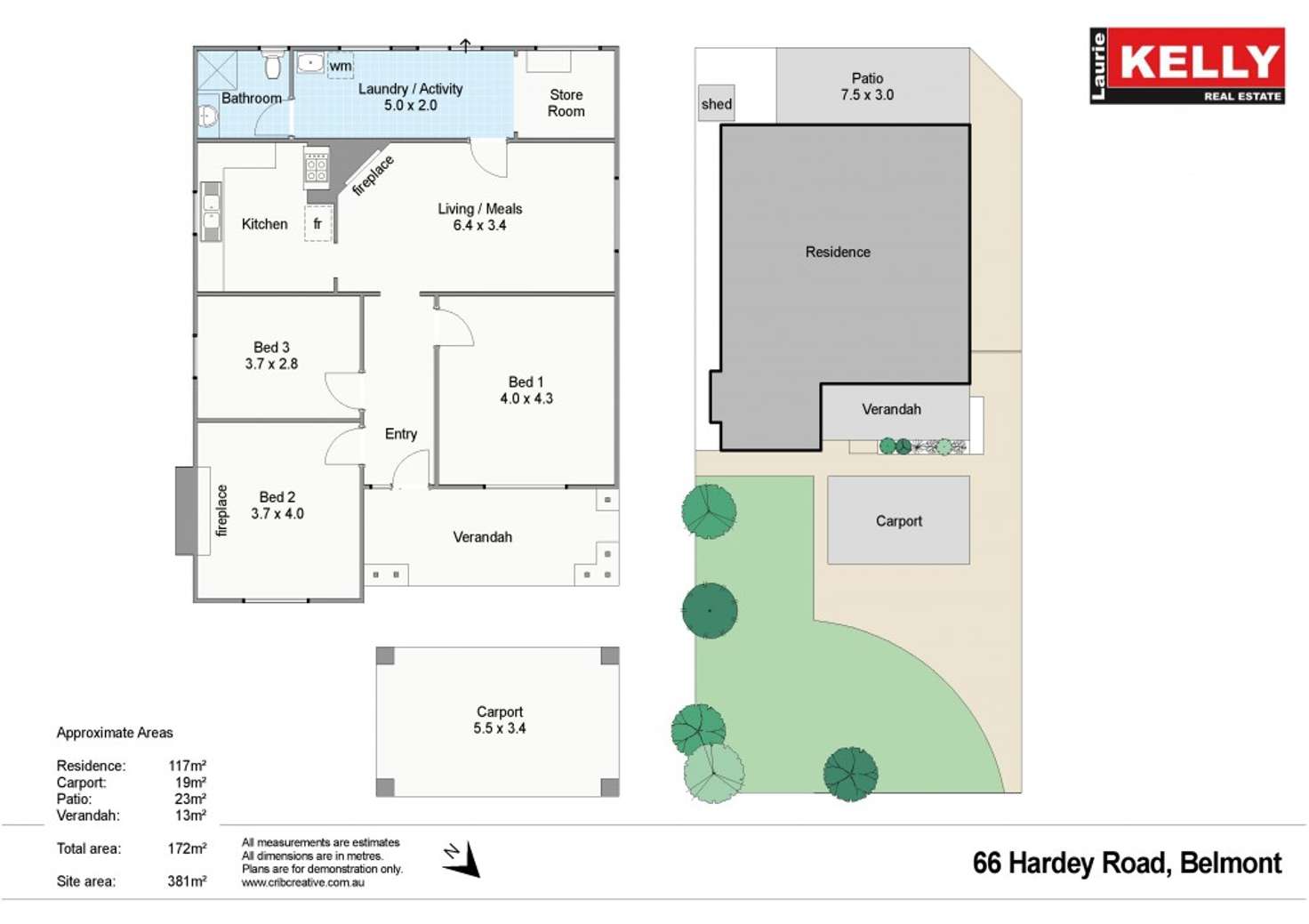 Floorplan of Homely house listing, 66 Hardey Road, Belmont WA 6104