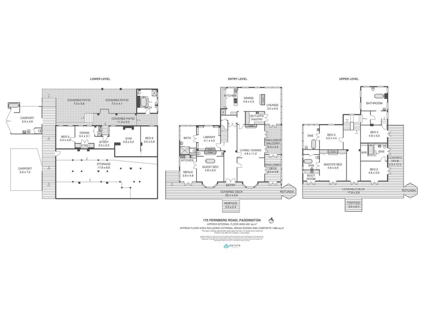 Floorplan of Homely house listing, 175 Fernberg Road, Paddington QLD 4064