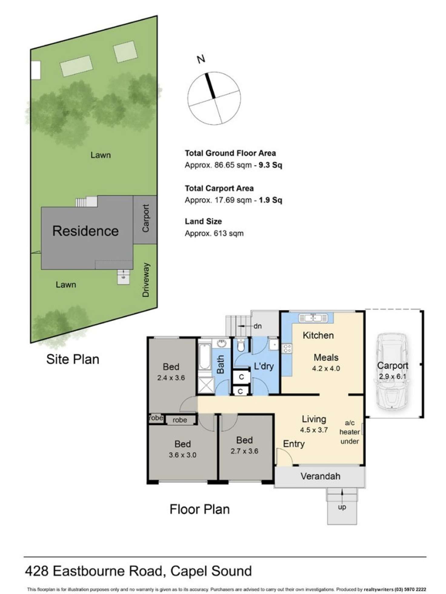 Floorplan of Homely house listing, 428 Eastbourne Road, Capel Sound VIC 3940