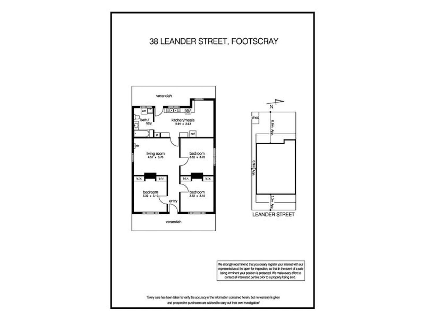 Floorplan of Homely house listing, 38 Leander Street, Footscray VIC 3011
