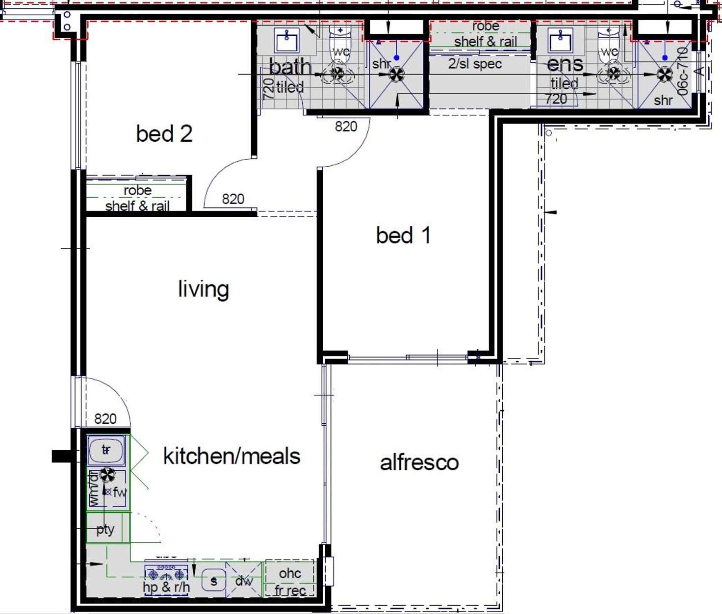 Floorplan of Homely apartment listing, 1/26 Powis Street, Glendalough WA 6016