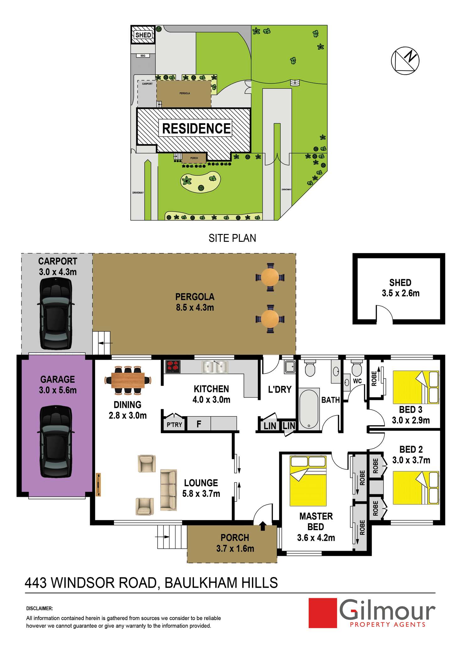 Floorplan of Homely house listing, 443 Windsor Road, Baulkham Hills NSW 2153