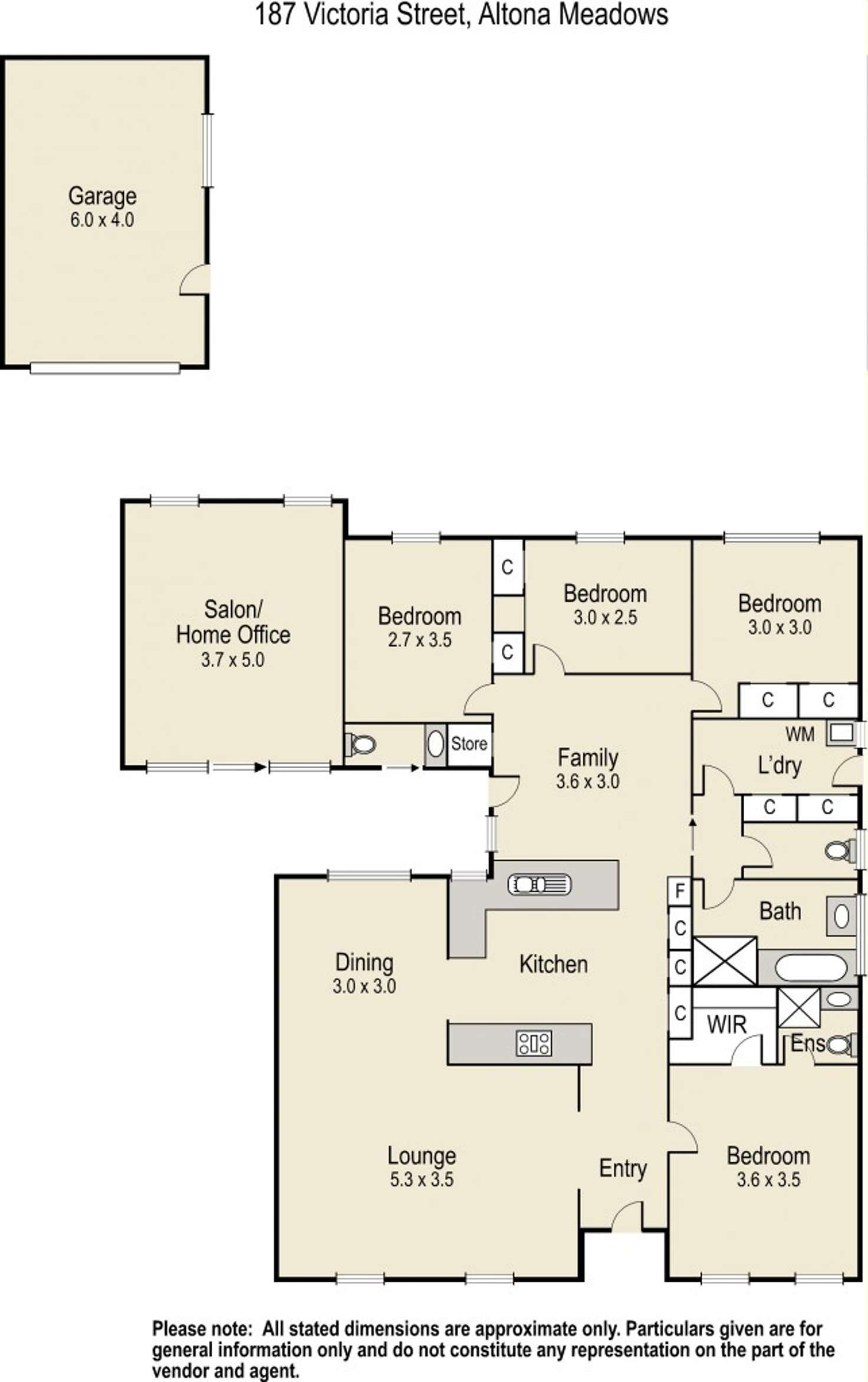 Floorplan of Homely house listing, 187 Victoria Street, Altona Meadows VIC 3028