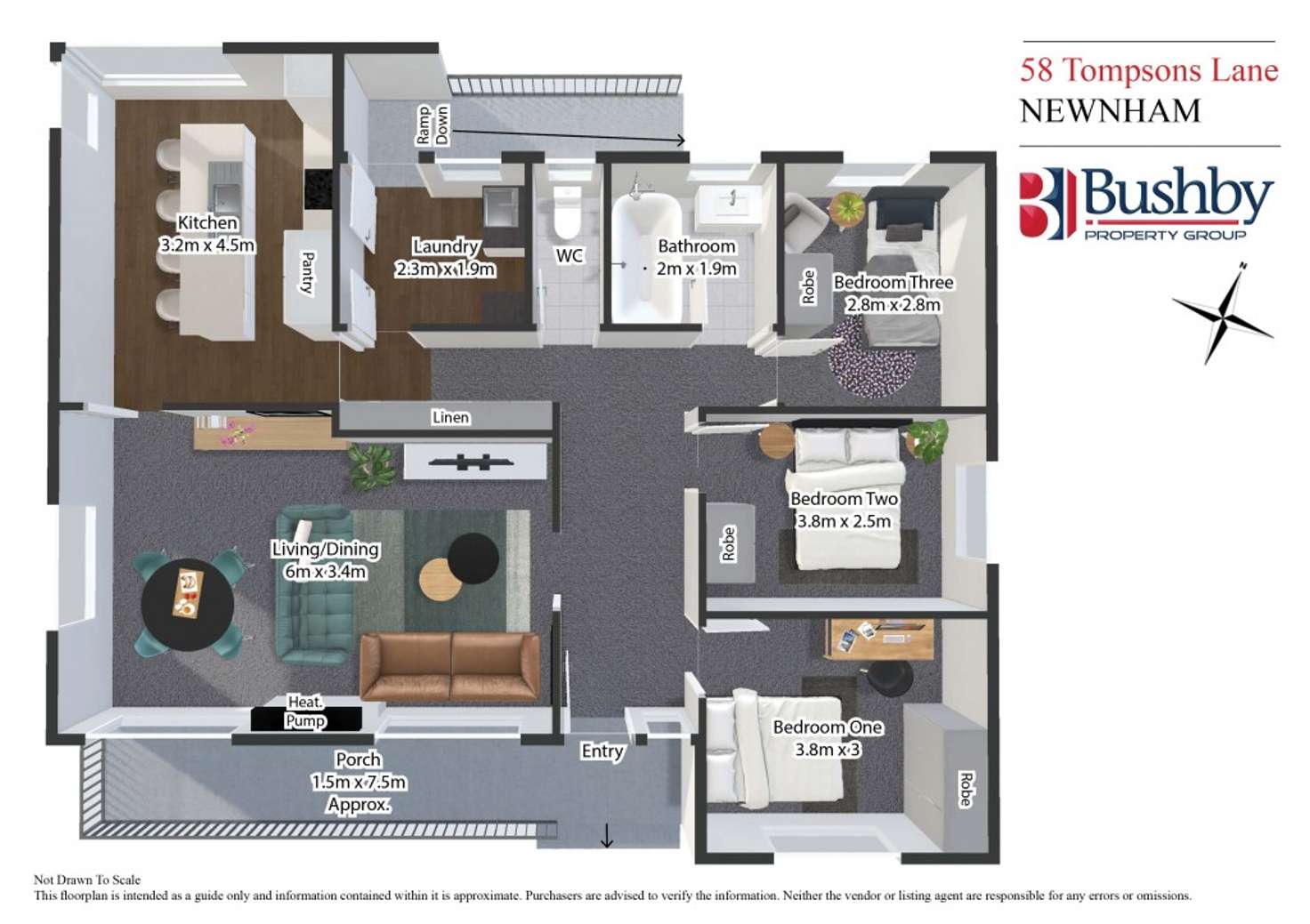 Floorplan of Homely house listing, 58 Tompsons Lane, Newnham TAS 7248