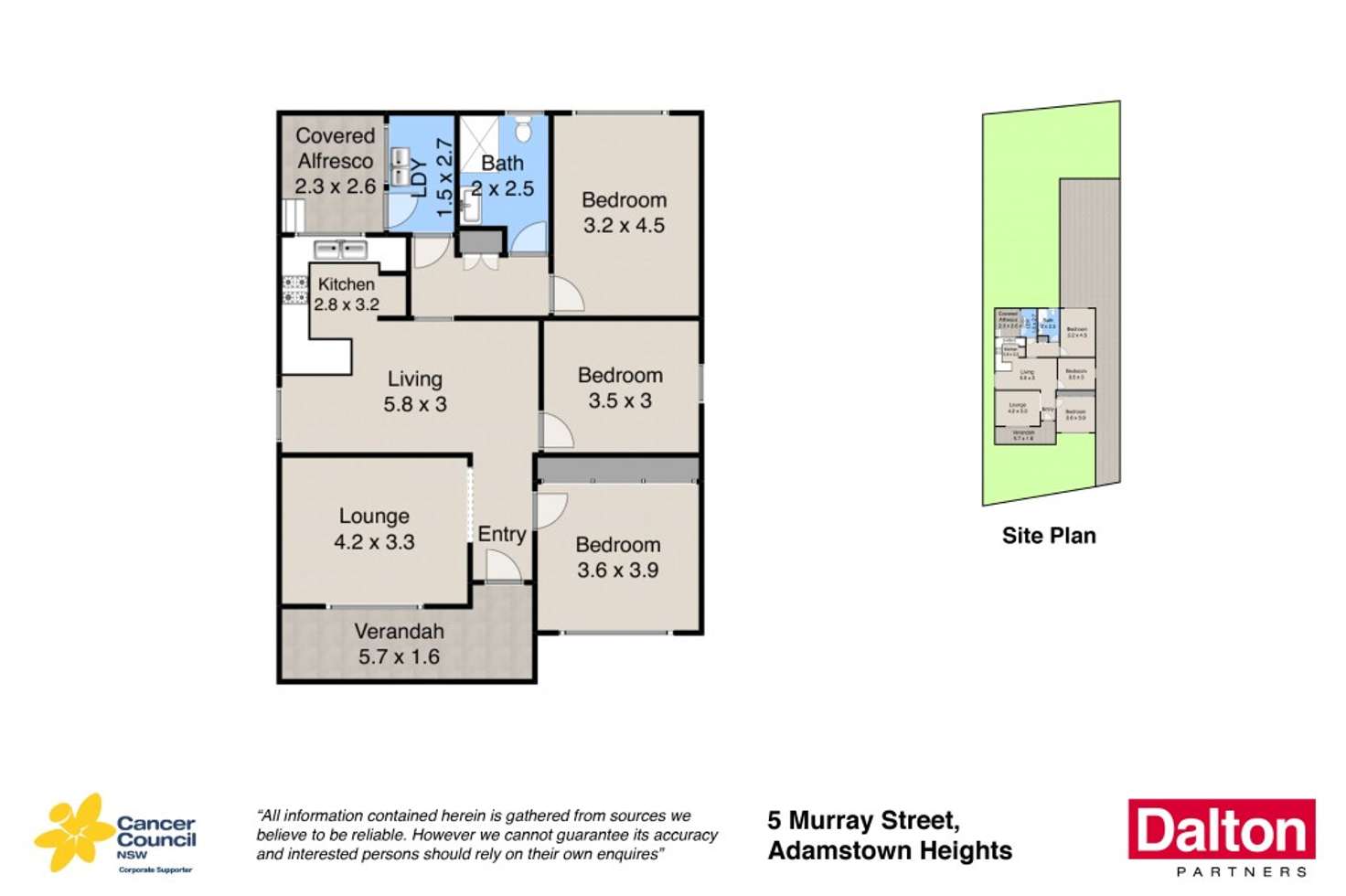 Floorplan of Homely house listing, 5 Murray Street, Adamstown Heights NSW 2289