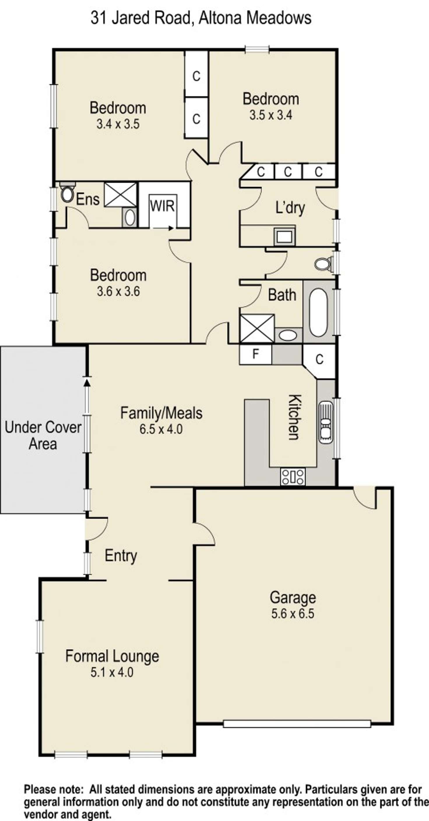 Floorplan of Homely house listing, 31 Jared Road, Altona Meadows VIC 3028