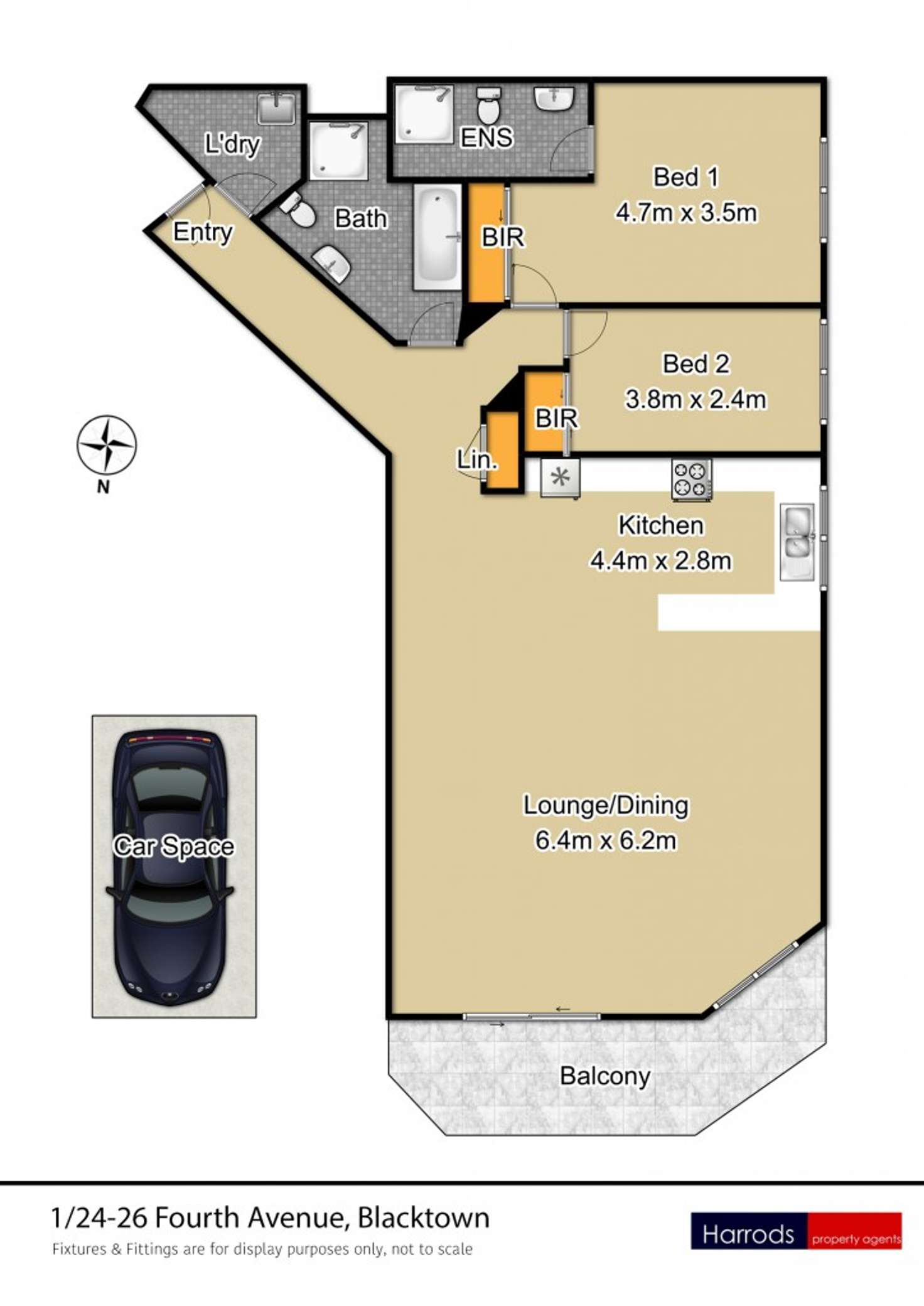Floorplan of Homely unit listing, 1/24-26 Fourth Avenue, Blacktown NSW 2148