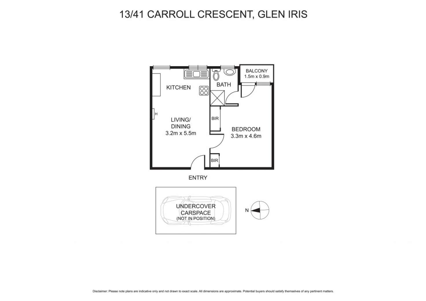 Floorplan of Homely apartment listing, 13/41 Carroll Crescent, Glen Iris VIC 3146