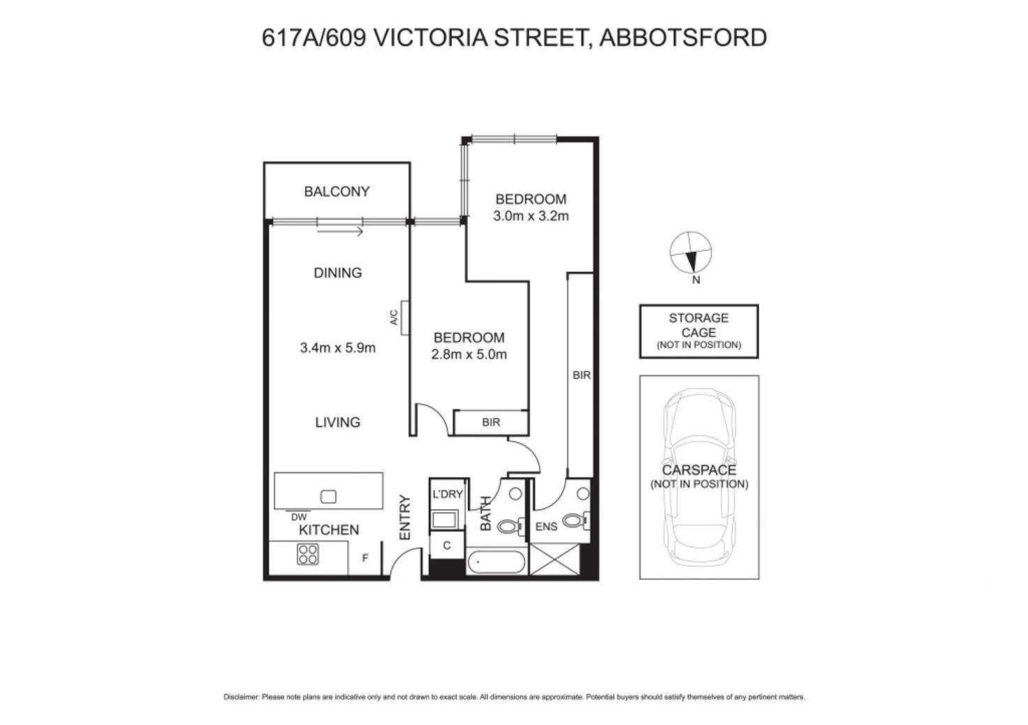 Floorplan of Homely apartment listing, 617A/609 Victoria Street, Abbotsford VIC 3067