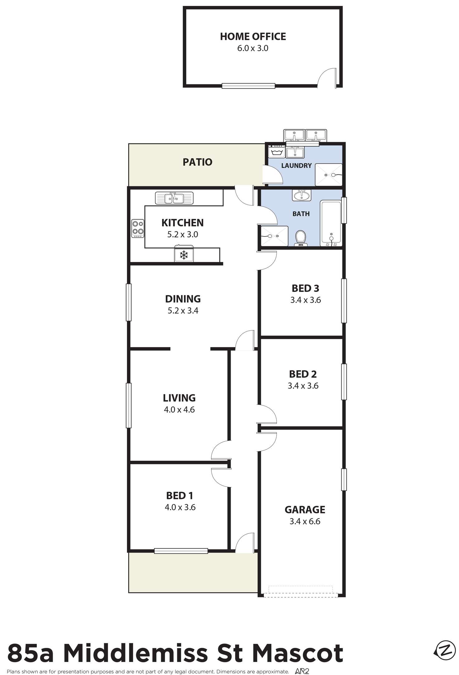 Floorplan of Homely house listing, 85A Middlemiss Street, Mascot NSW 2020