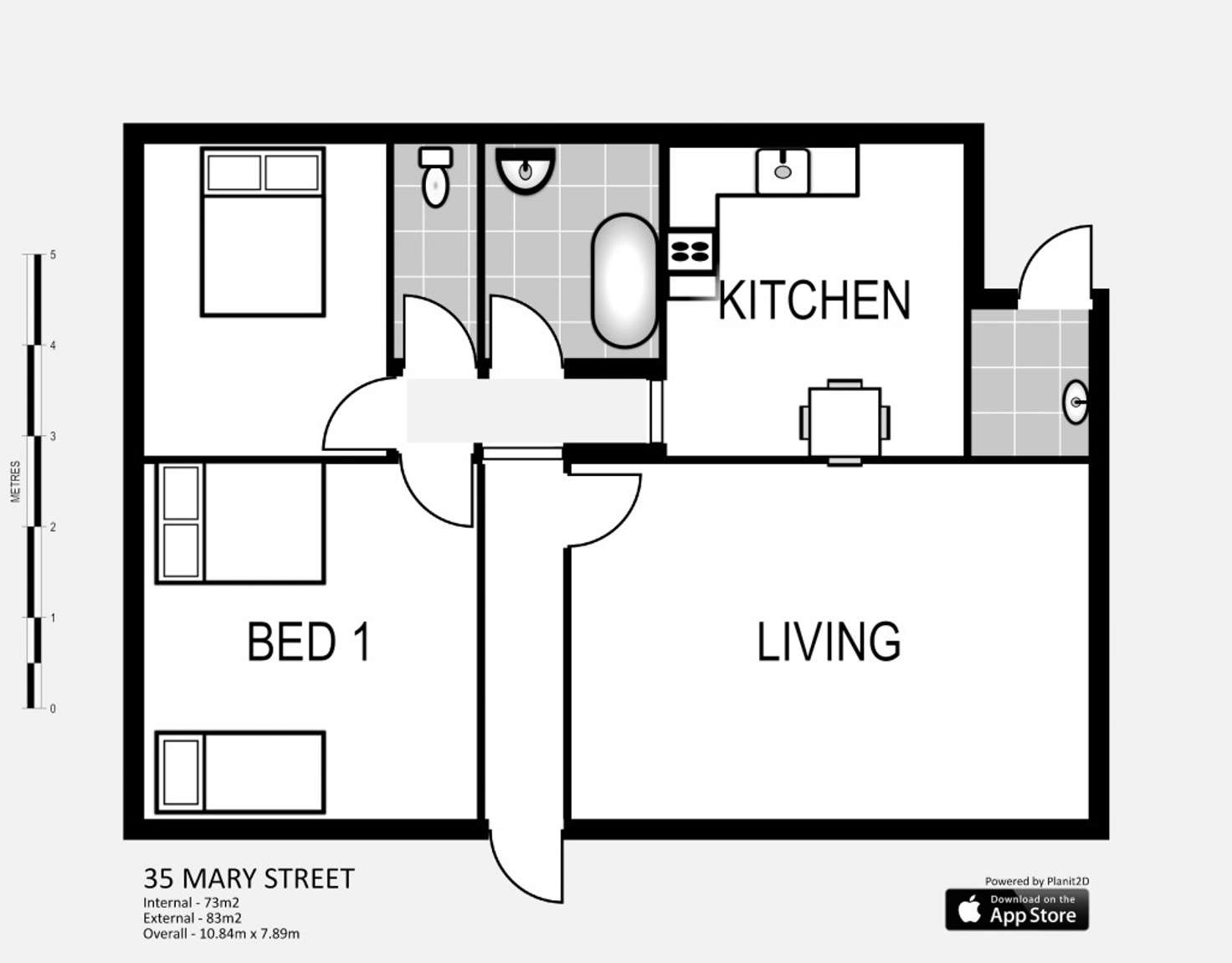 Floorplan of Homely unit listing, 35 Mary Street, West Ulverstone TAS 7315
